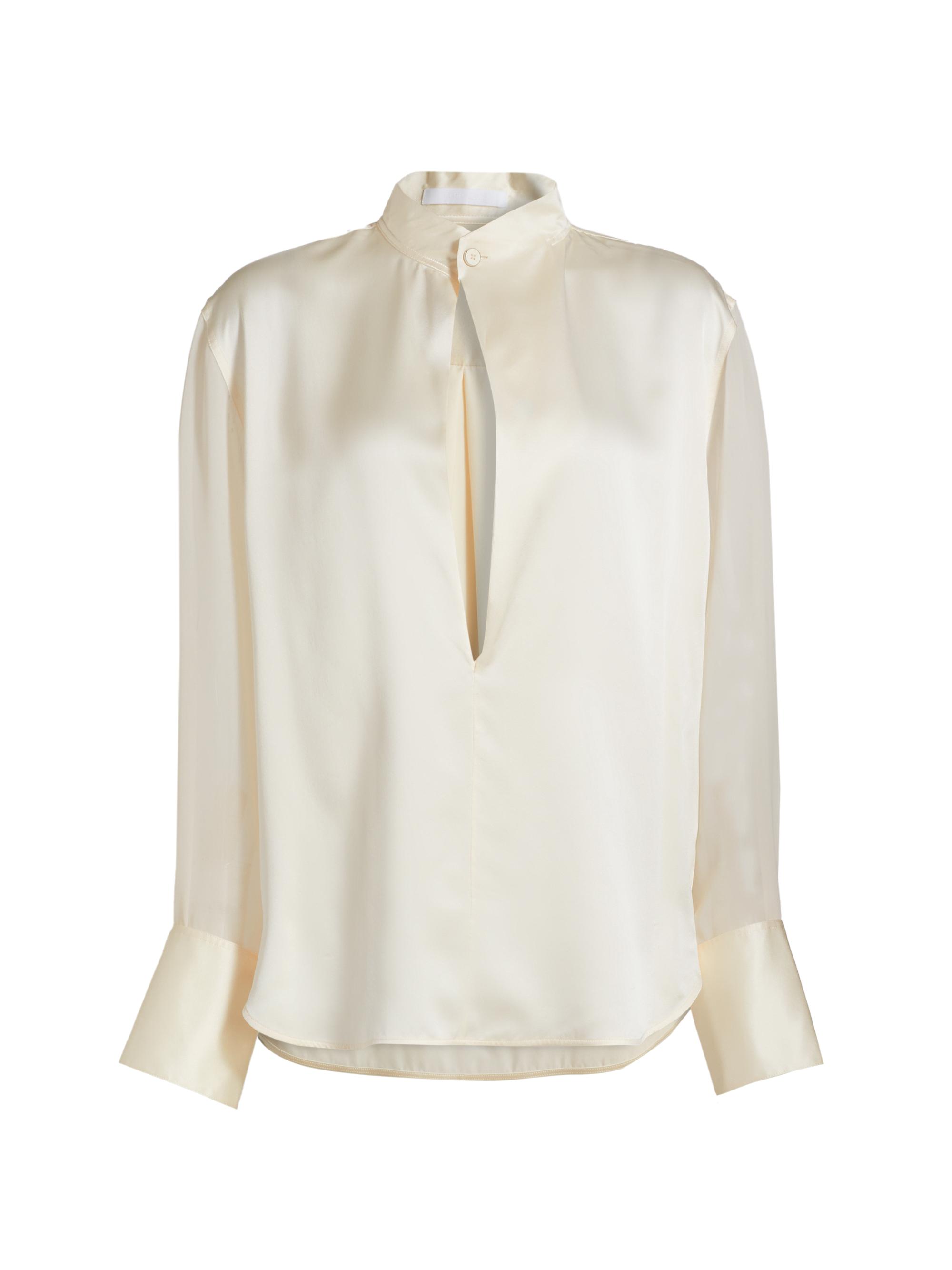 Helmut Lang Women's Silk Charmeuse Cowlneck Shirt -