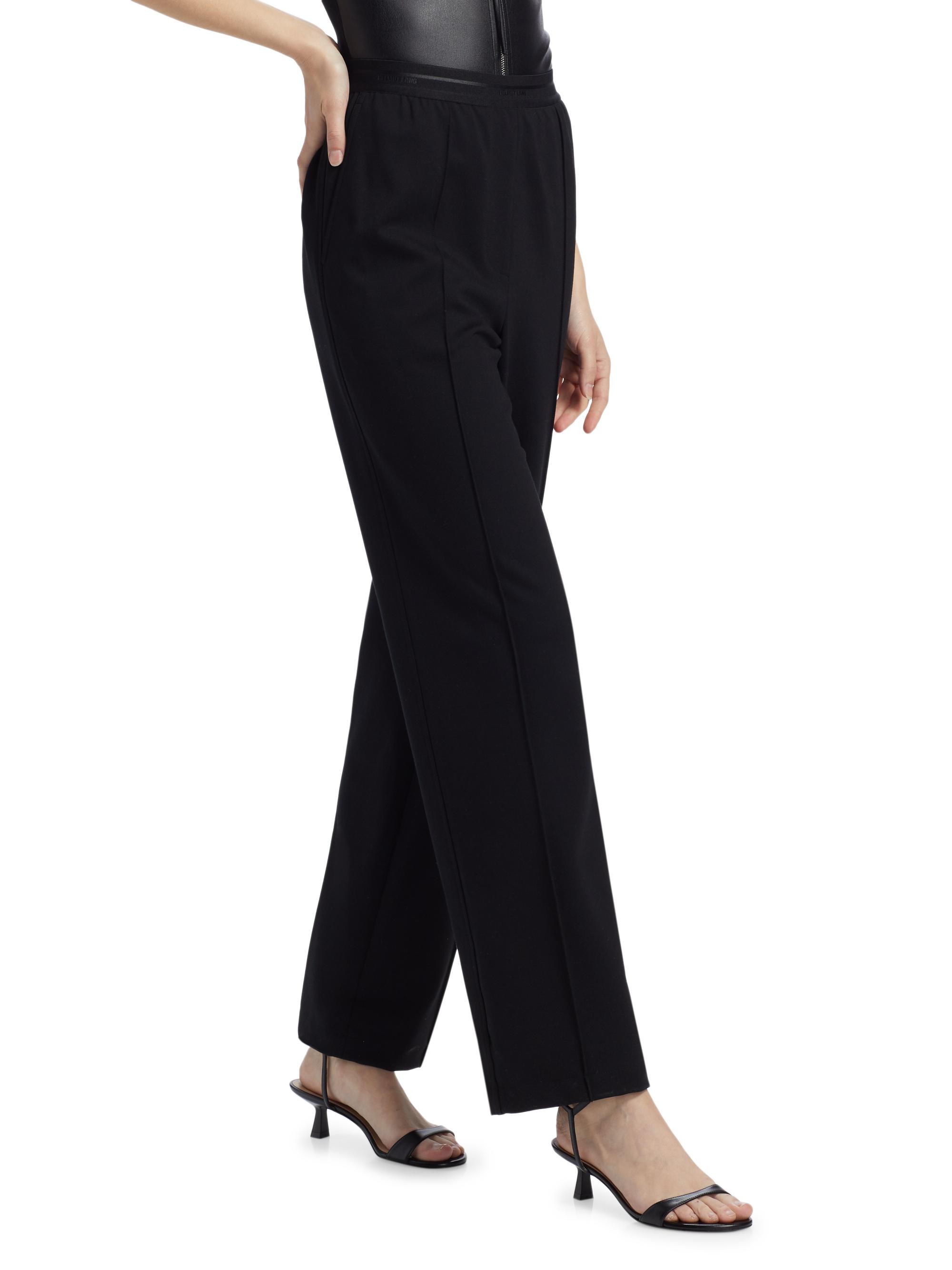 Helmut Lang Pintuck Straight-Leg Pants | Saks Fifth Avenue