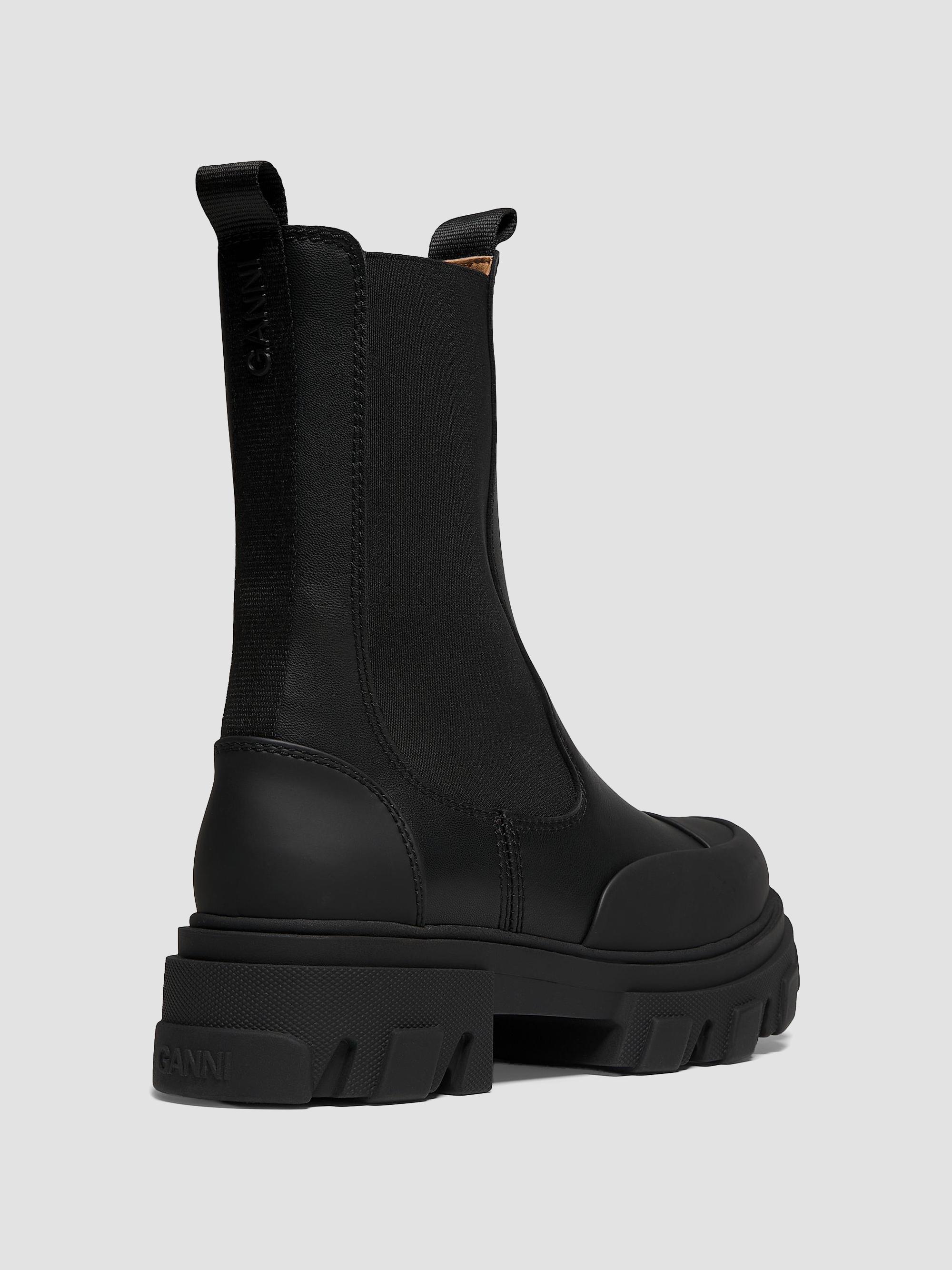 Bottes GANNI En Cuir Vert - Taille 38, Neuves Avec Emballage, Style Bottillon Femme