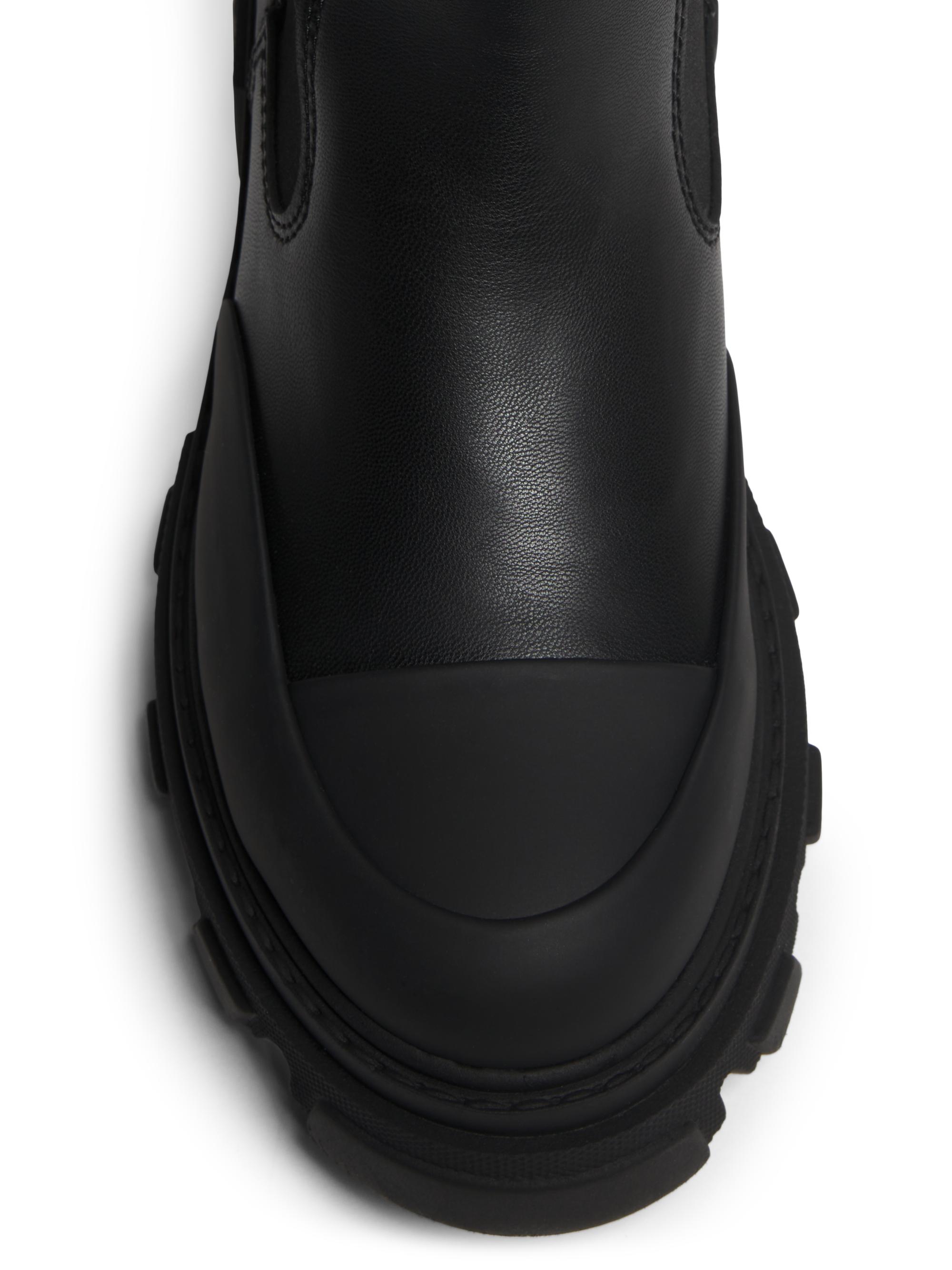 Ganni Logo Leather Chelsea Boots | Saks Fifth Avenue