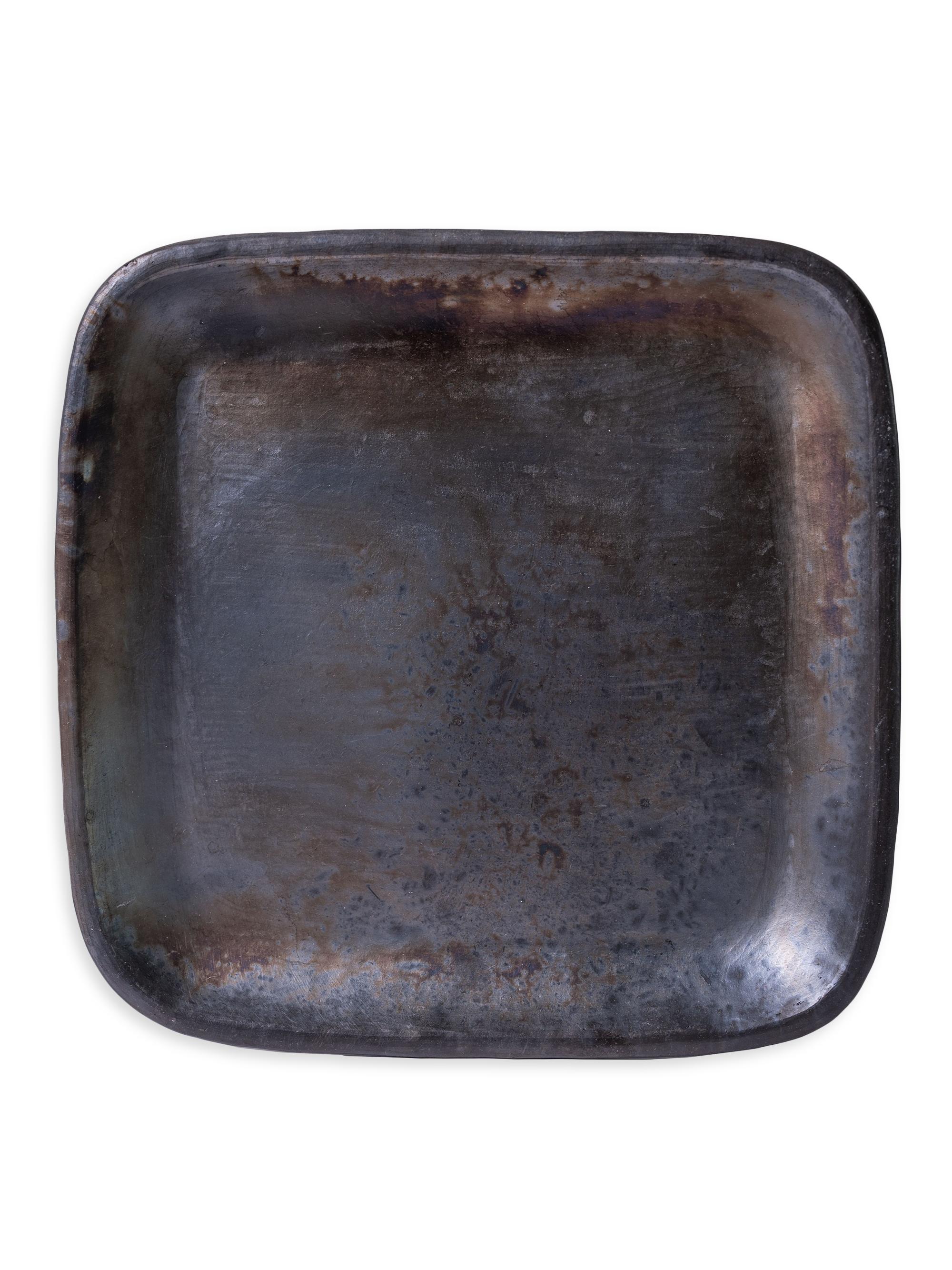 Verve Culture Longpi Pottery Dinner Plate Large - Set of 2 - Black