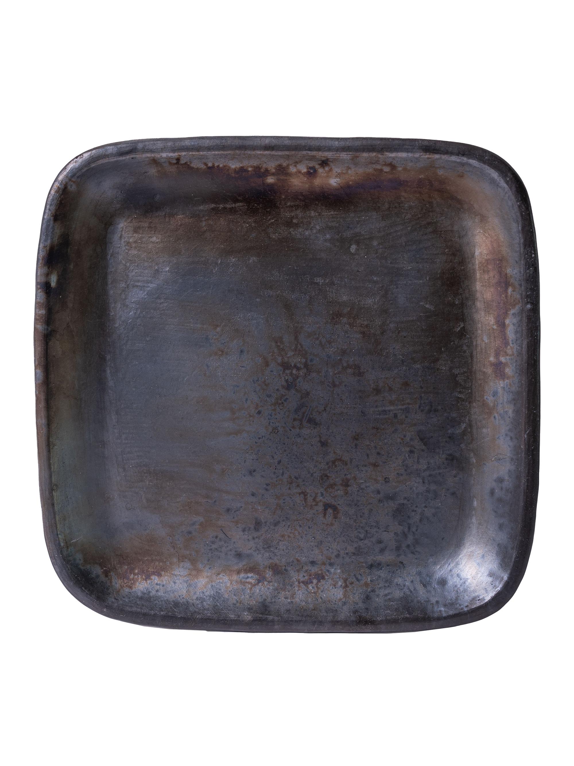 Verve Culture Longpi Pottery Dinner Plate Large - Set of 4 - Black