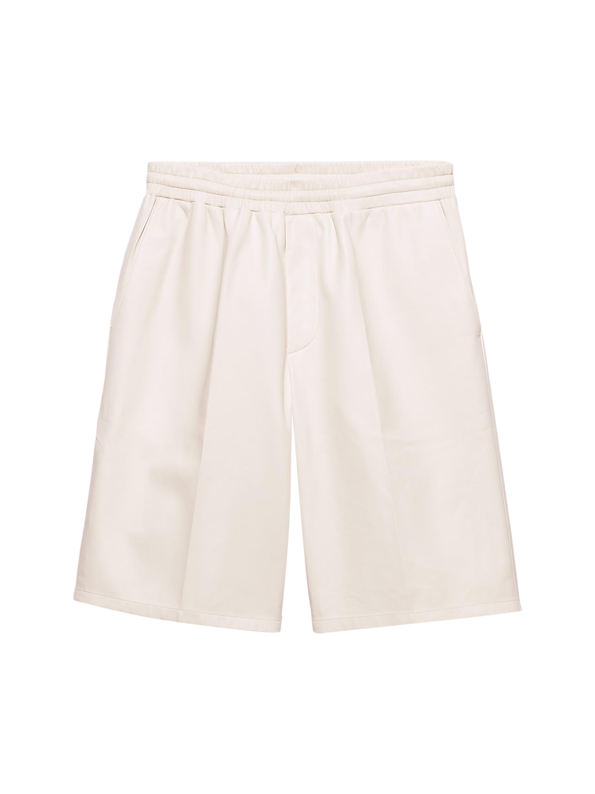 Prada Men's Nappa Leather Bermudas - Beige