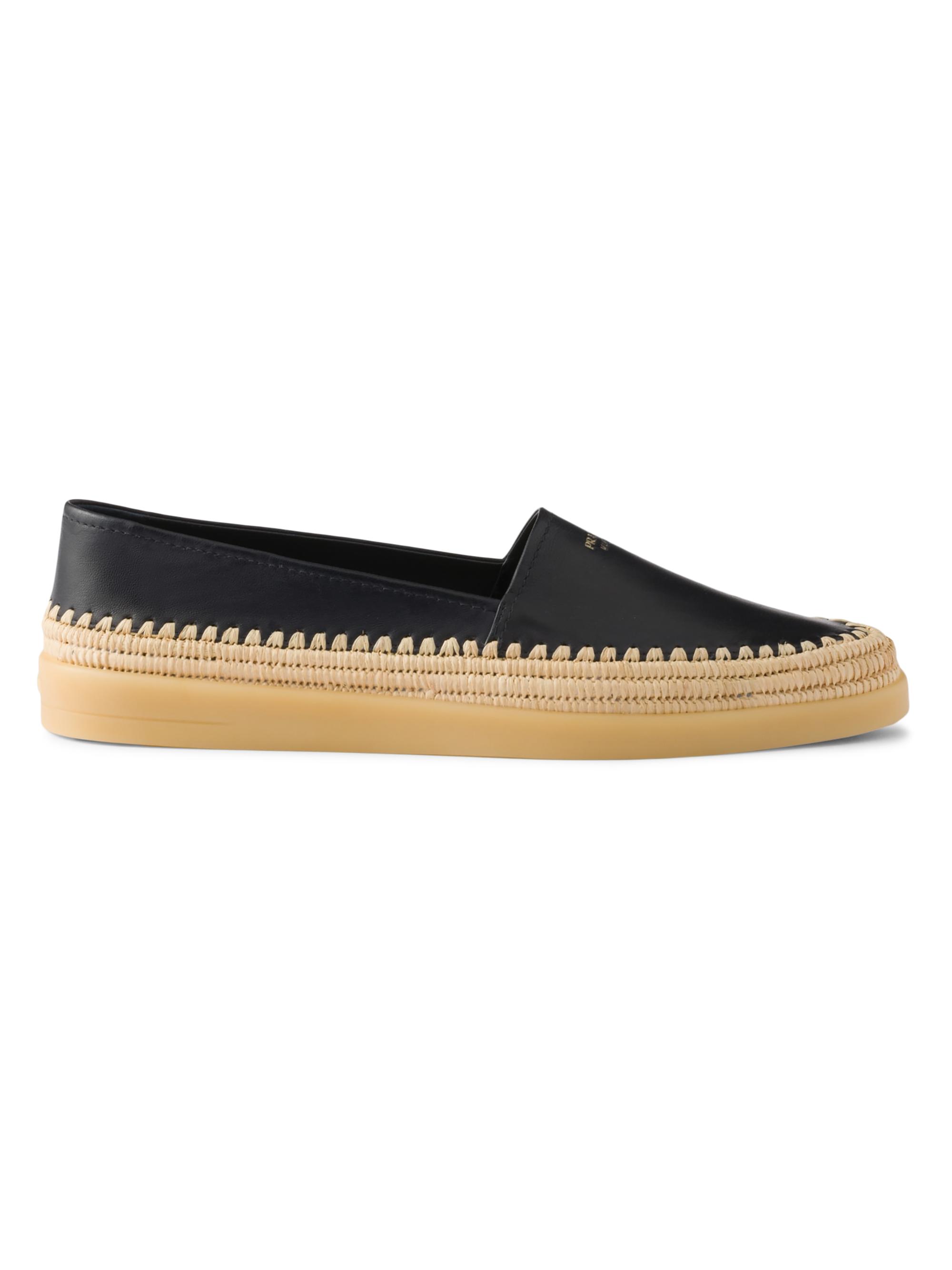 Prada Nappa Leather Espadrilles Loafers | Saks Fifth Avenue