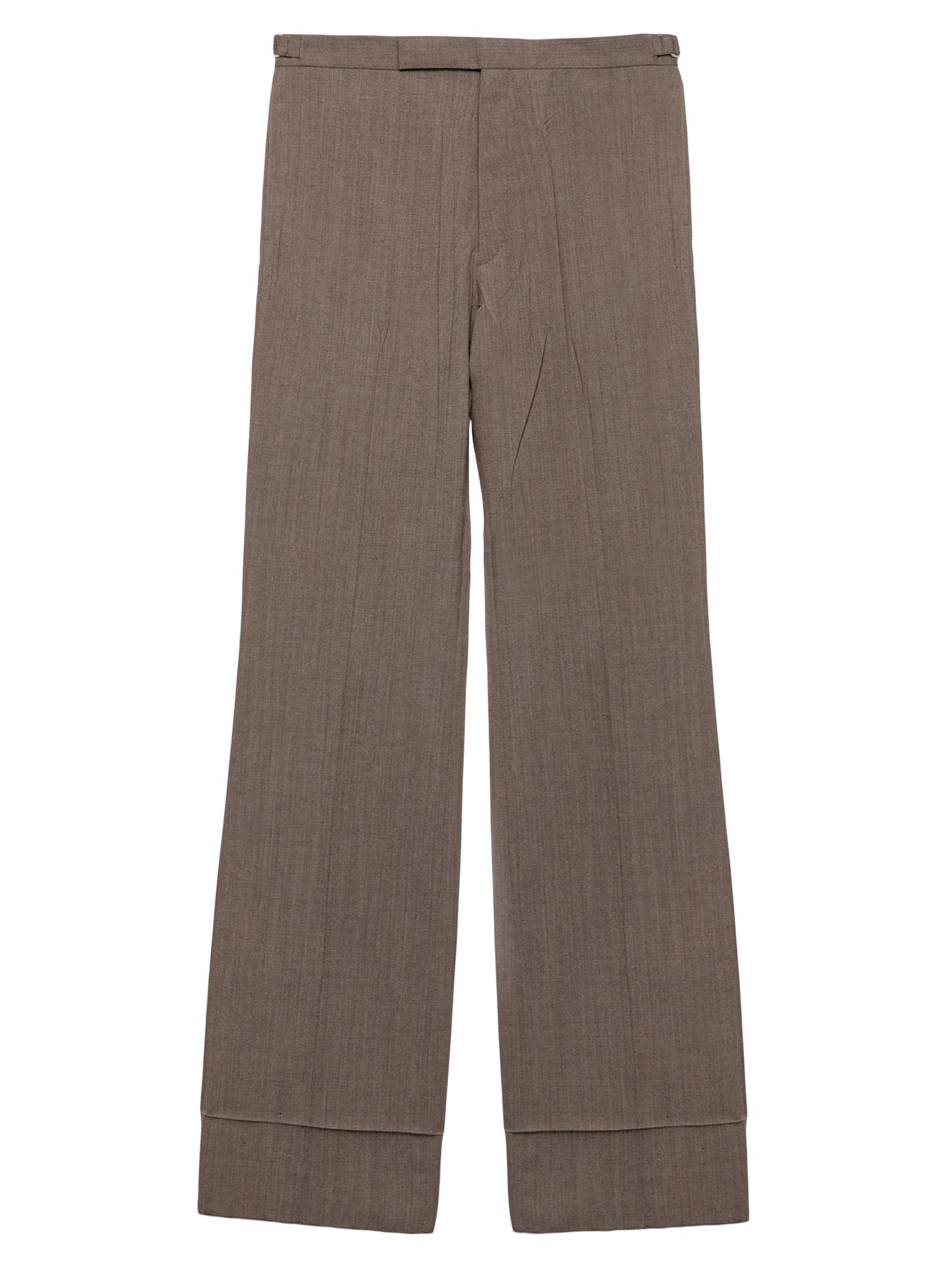 Prada Men's Technical Wool Pants - Brown