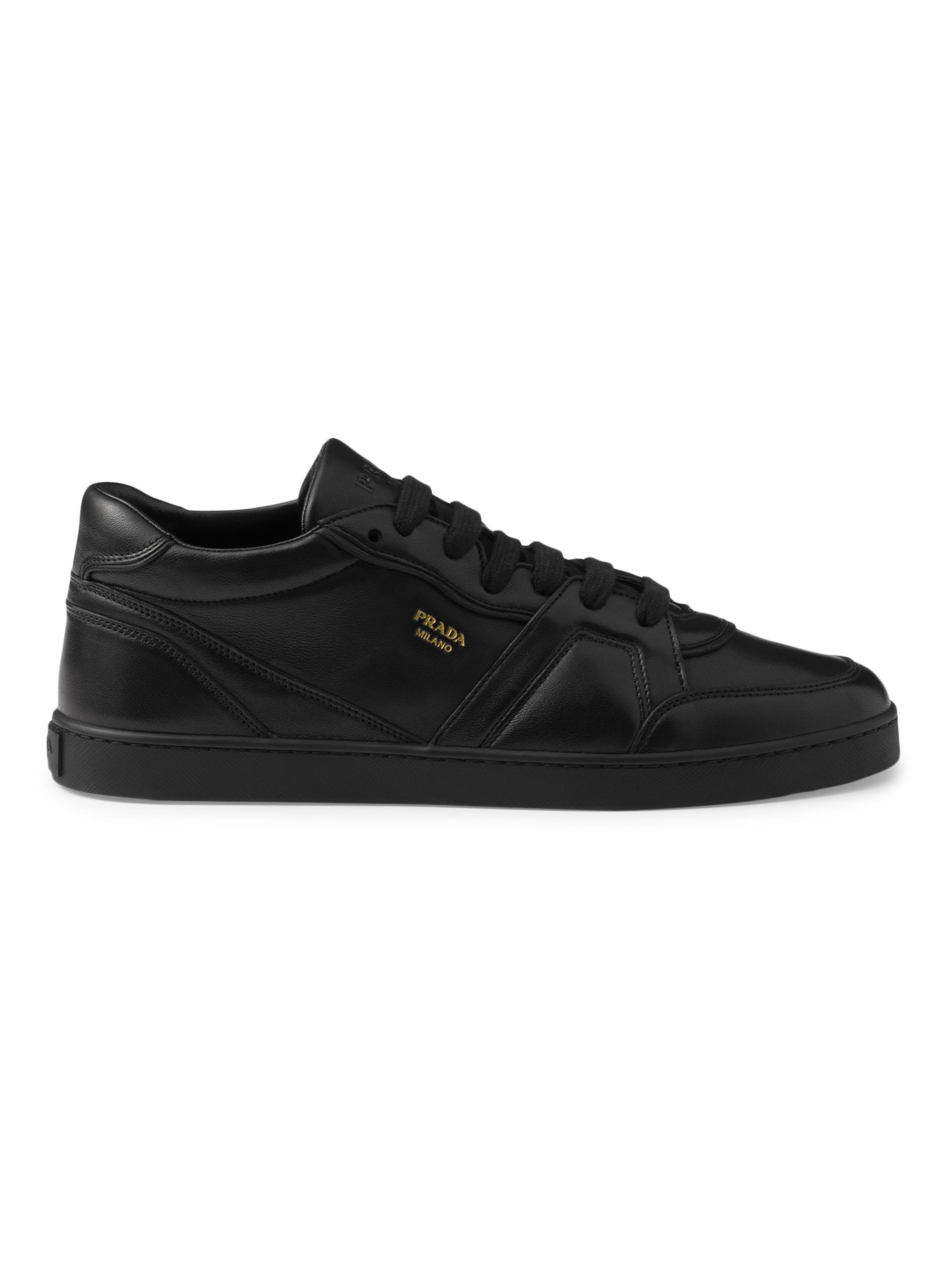 Prada Leather Sneakers | Saks Fifth Avenue