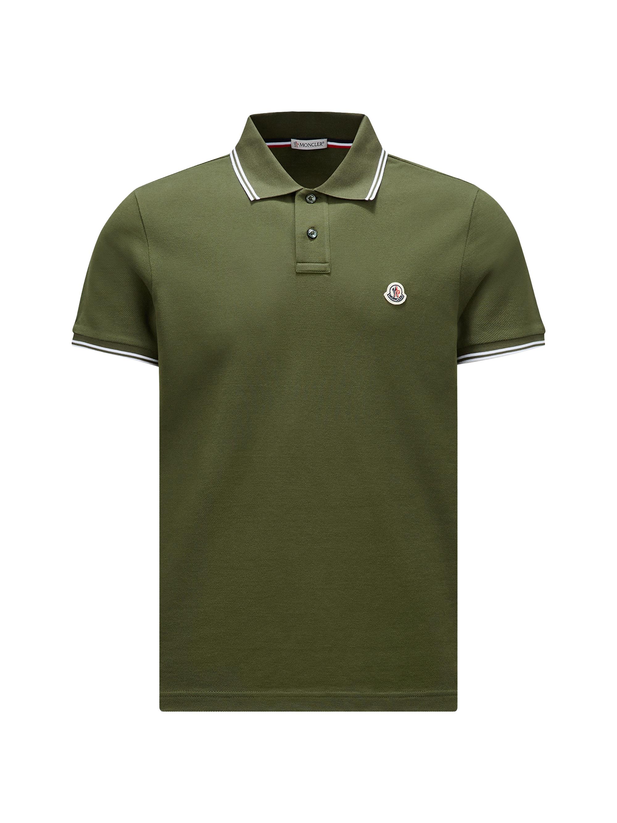 Moncler Men's Polo Shirt in Cotton - Black