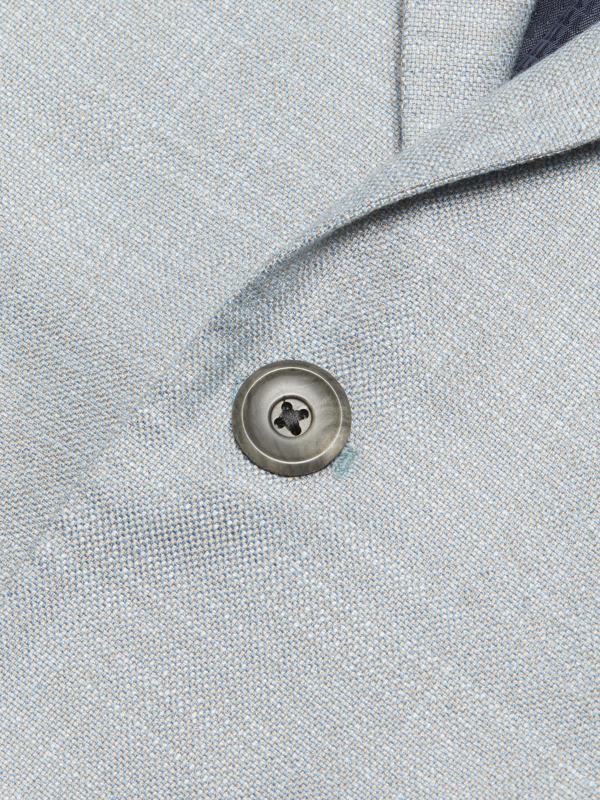Emporio Armani Men's Bamboo Notch Lapel Jacket - Grey | Thumbnail 7