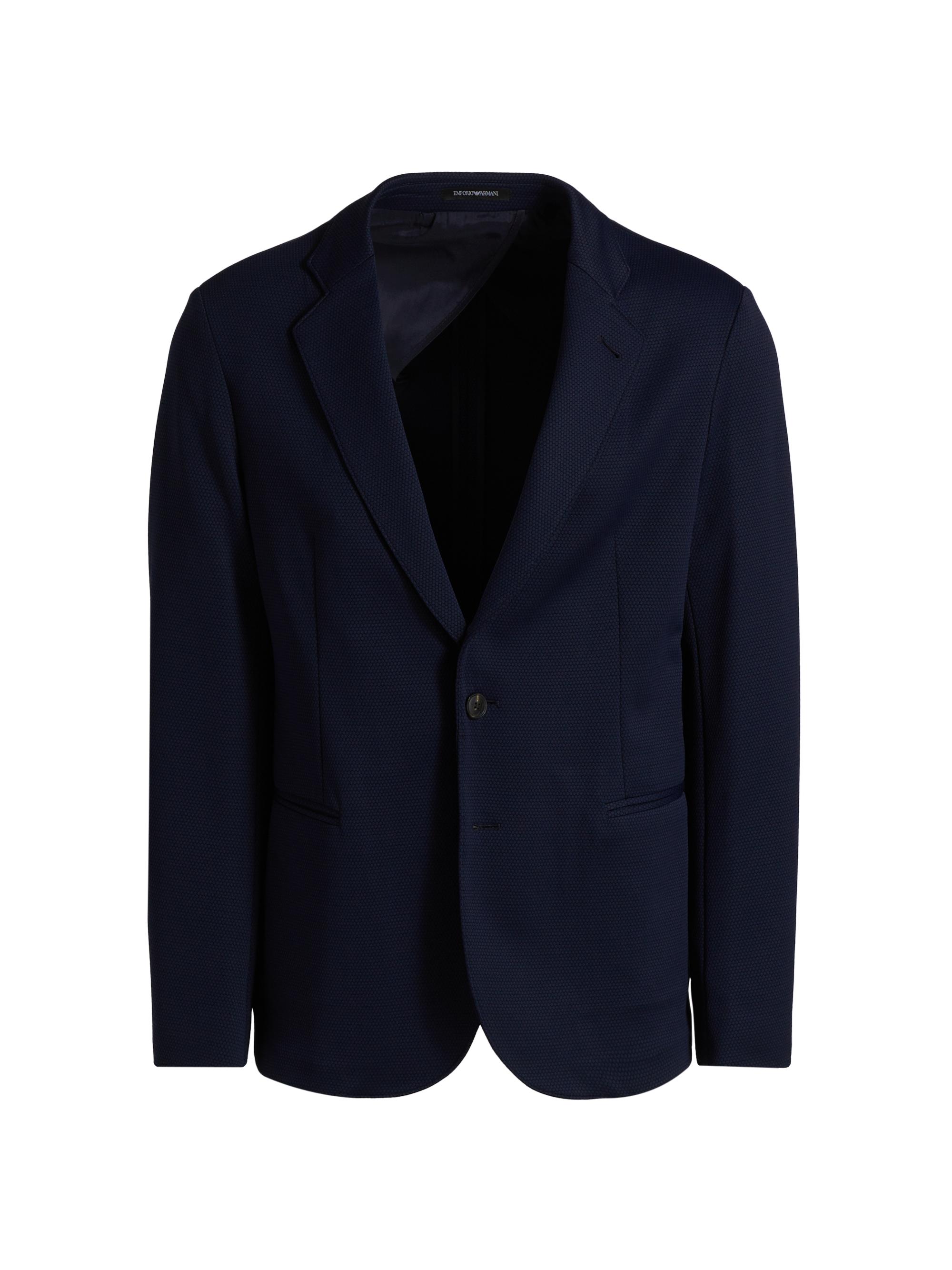 Emporio Armani Textured Cotton Zip-Front Jacket | Saks Fifth Avenue