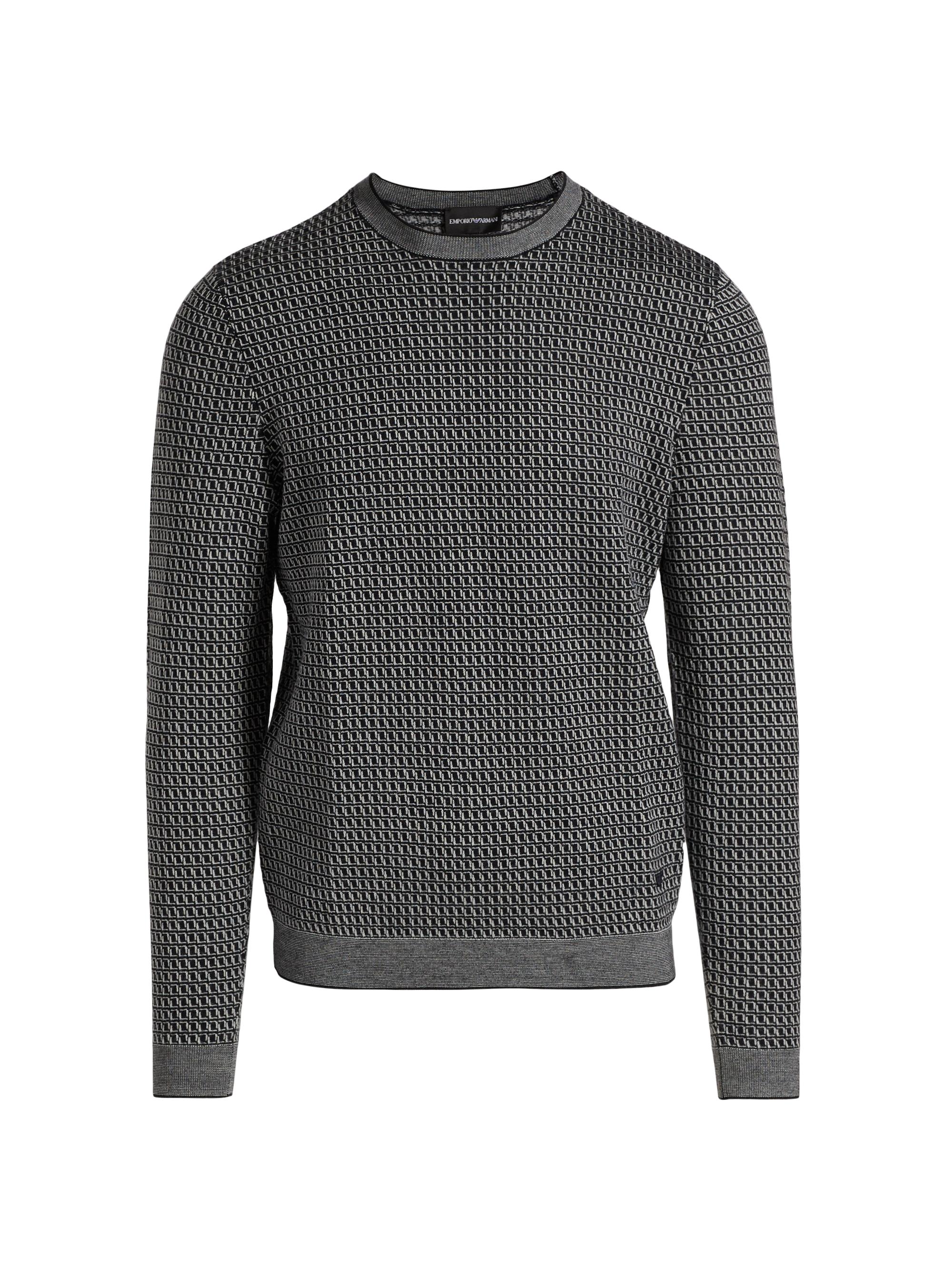 Emporio Armani Textured Wool Knit Half-Zip Polo Sweater | Saks