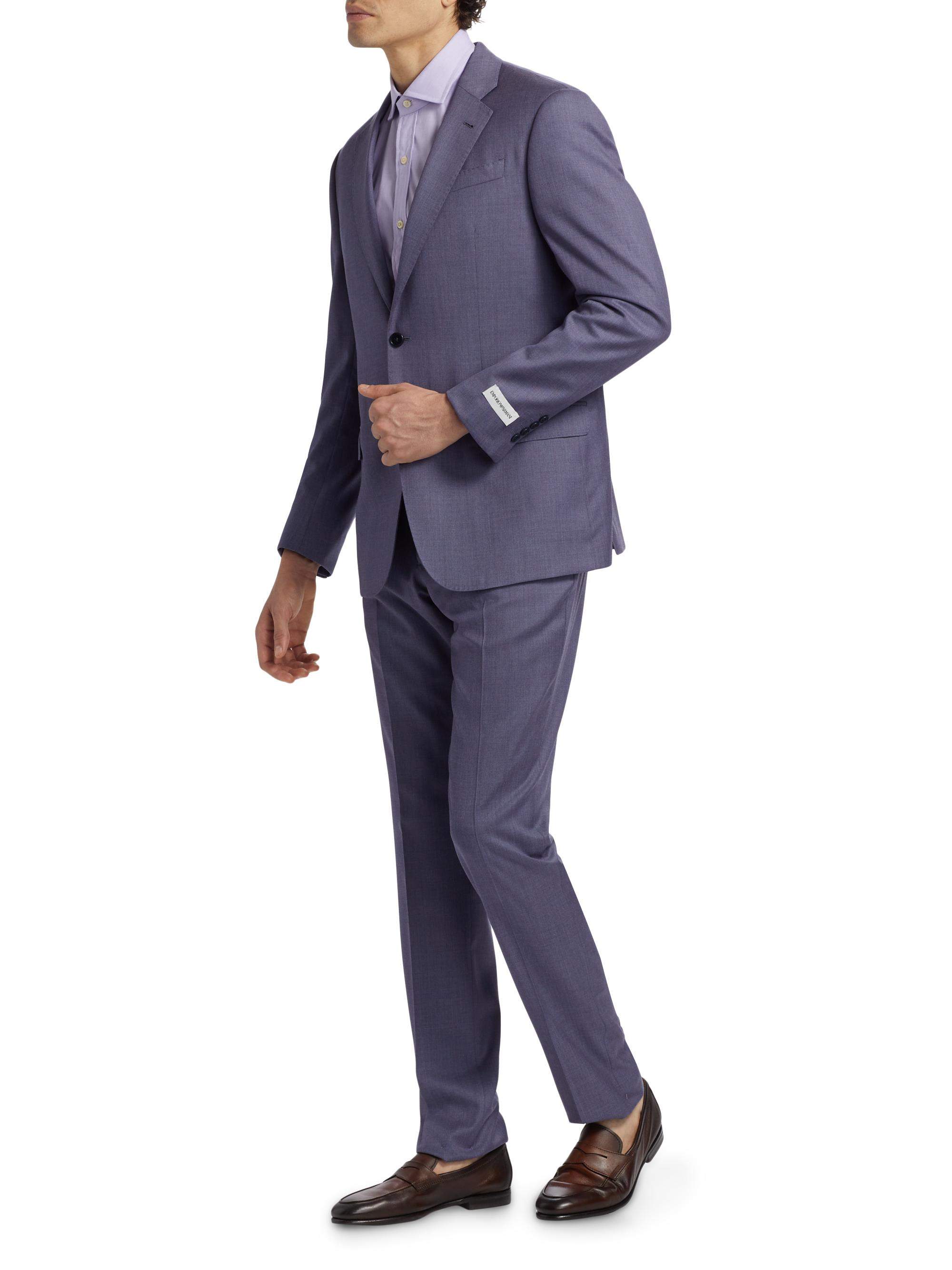 Emporio Armani Virgin Wool Single-Breasted Suit | Saks Fifth Avenue