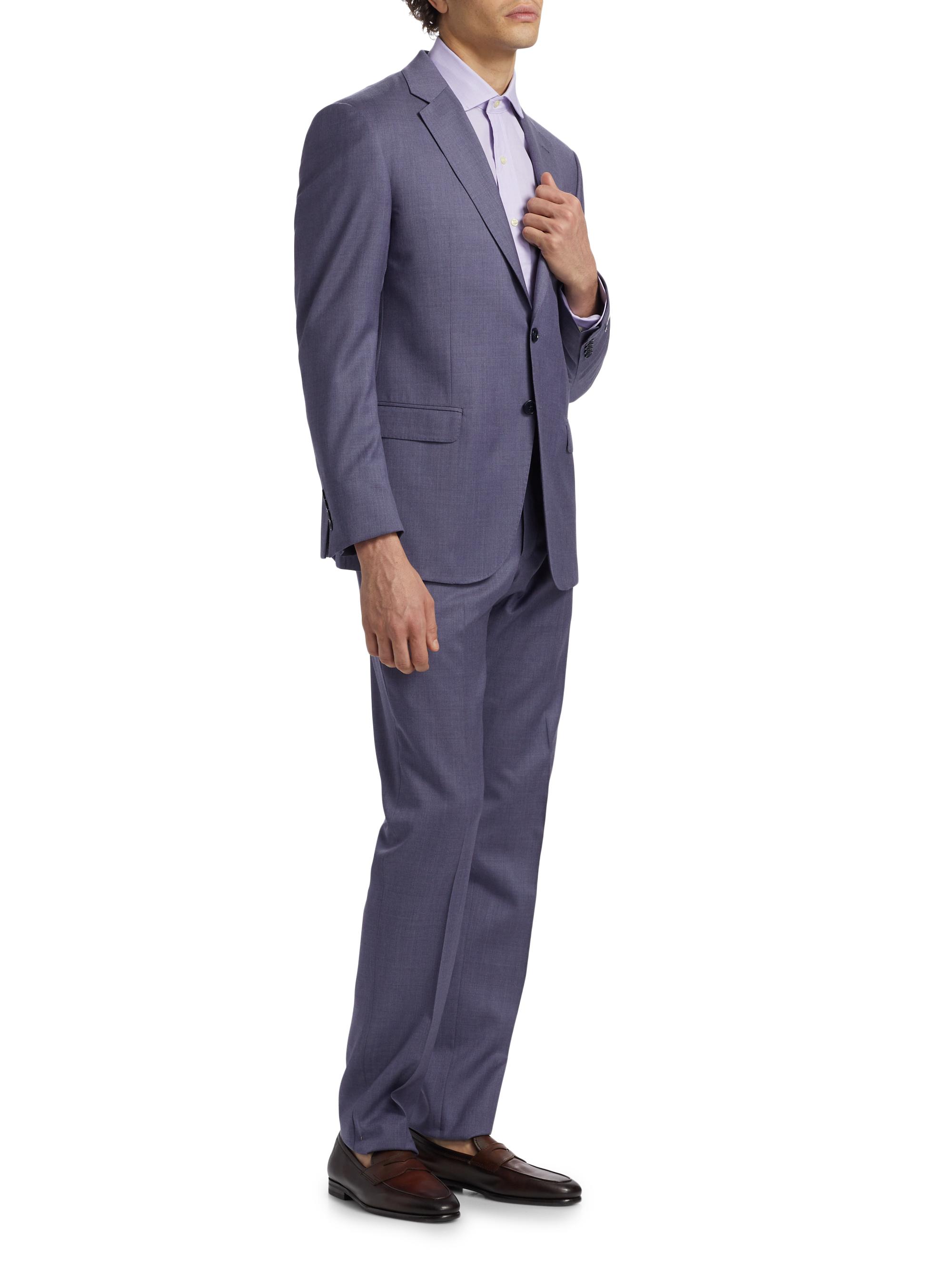 Emporio Armani Virgin Wool Single-Breasted Suit | Saks Fifth Avenue
