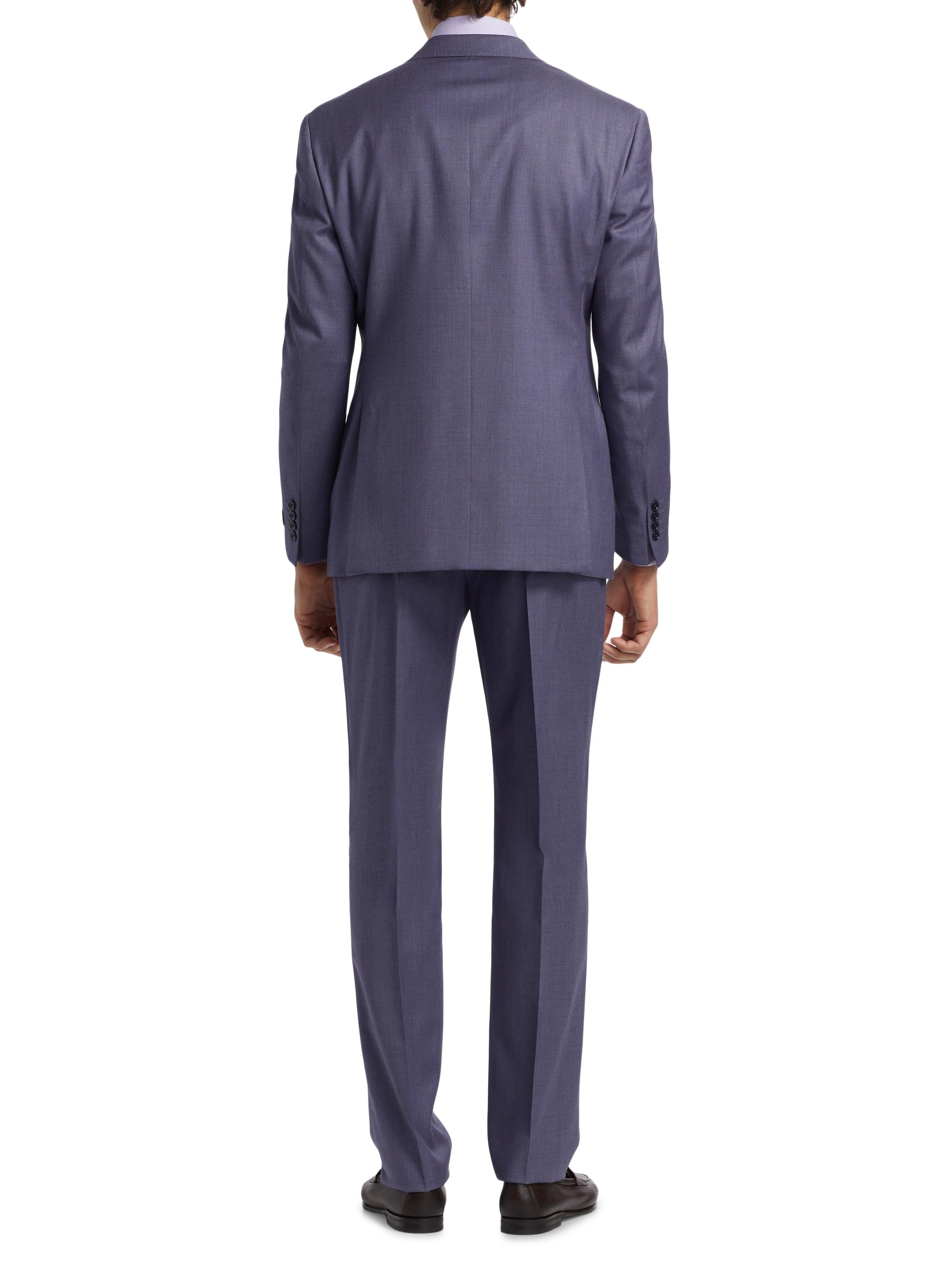 Emporio Armani Virgin Wool Single-Breasted Suit | Saks Fifth Avenue