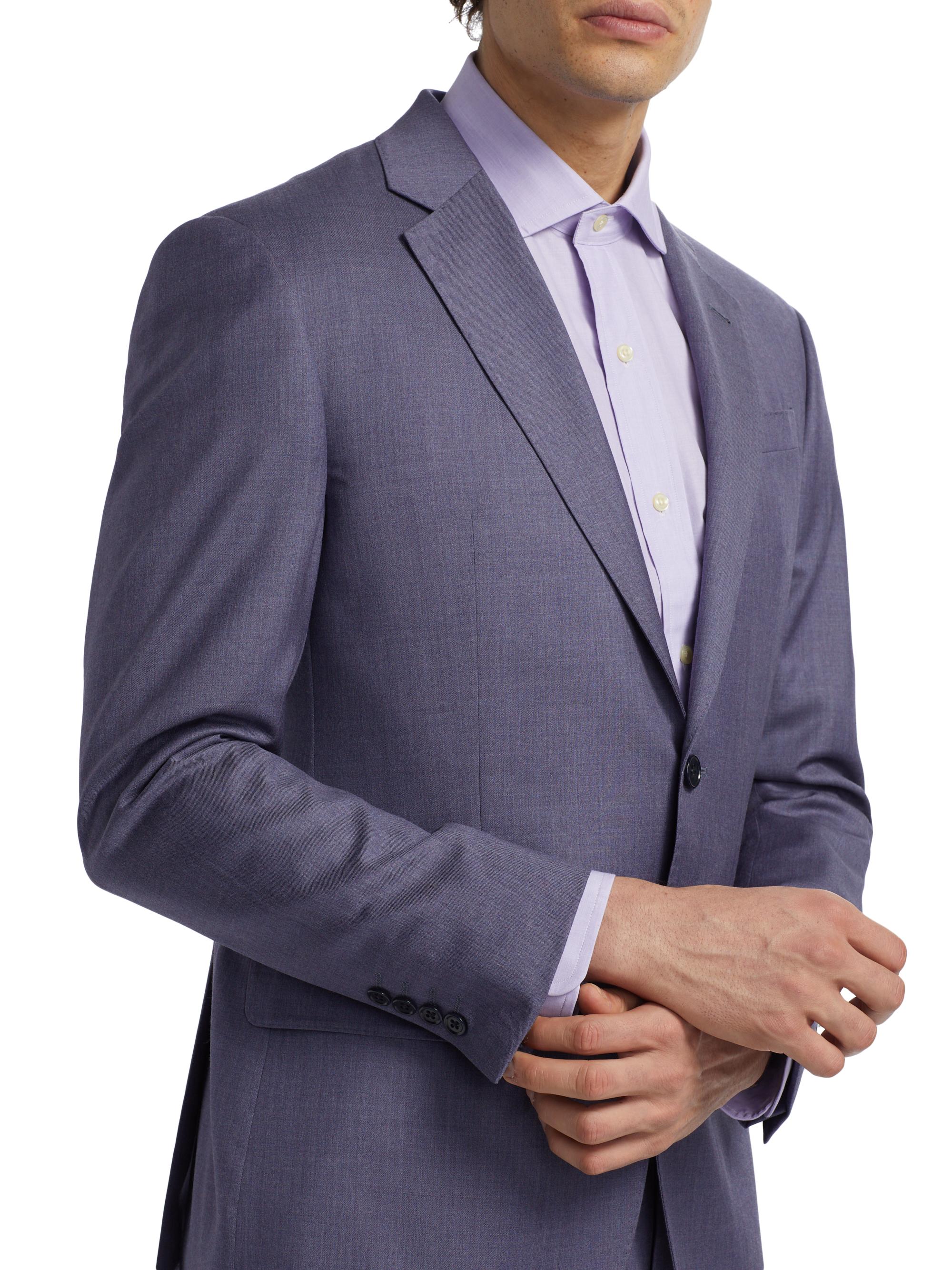 Emporio Armani Virgin Wool Single-Breasted Suit | Saks Fifth Avenue