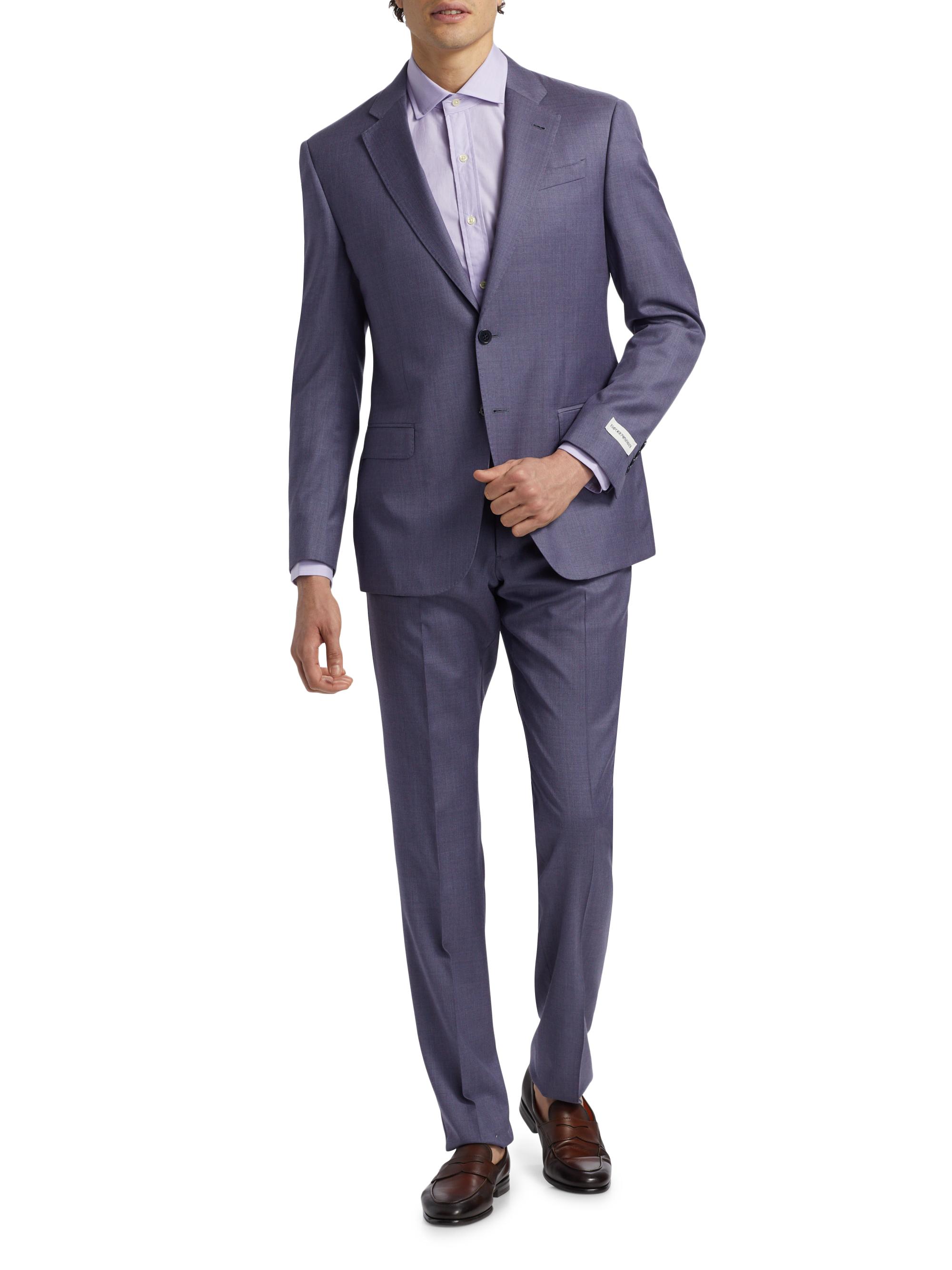 Emporio Armani Virgin Wool Single-Breasted Suit | Saks Fifth Avenue