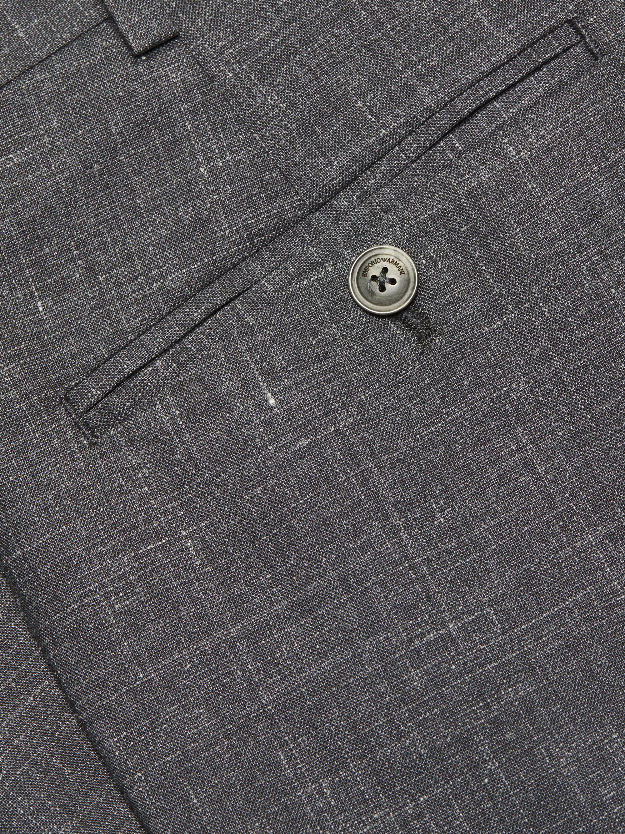 Emporio Armani Virgin Wool-Blend Dress Pants | Saks Fifth Avenue