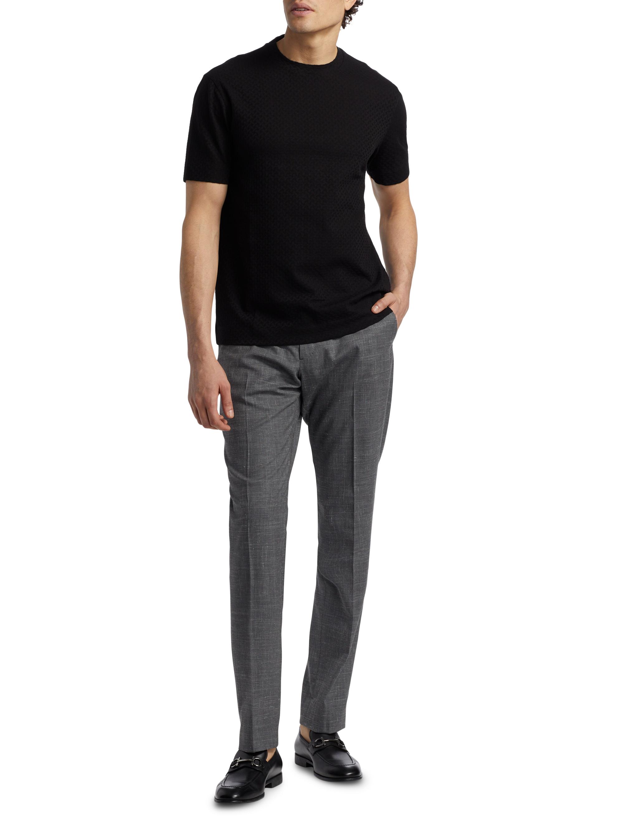 Emporio Armani Virgin Wool-Blend Dress Pants | Saks Fifth Avenue