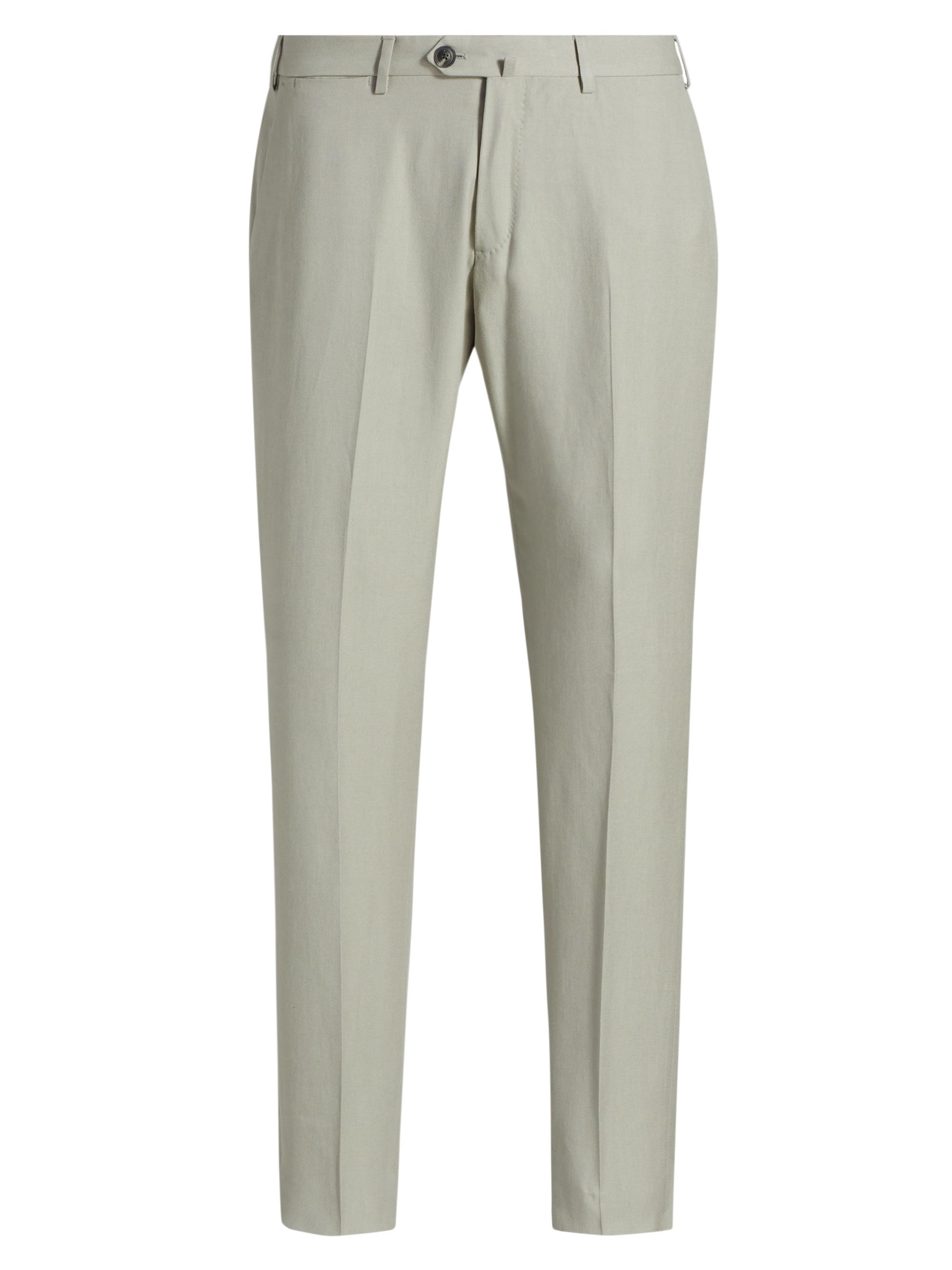 Emporio Armani Men's Crease-Front Trousers - Tan