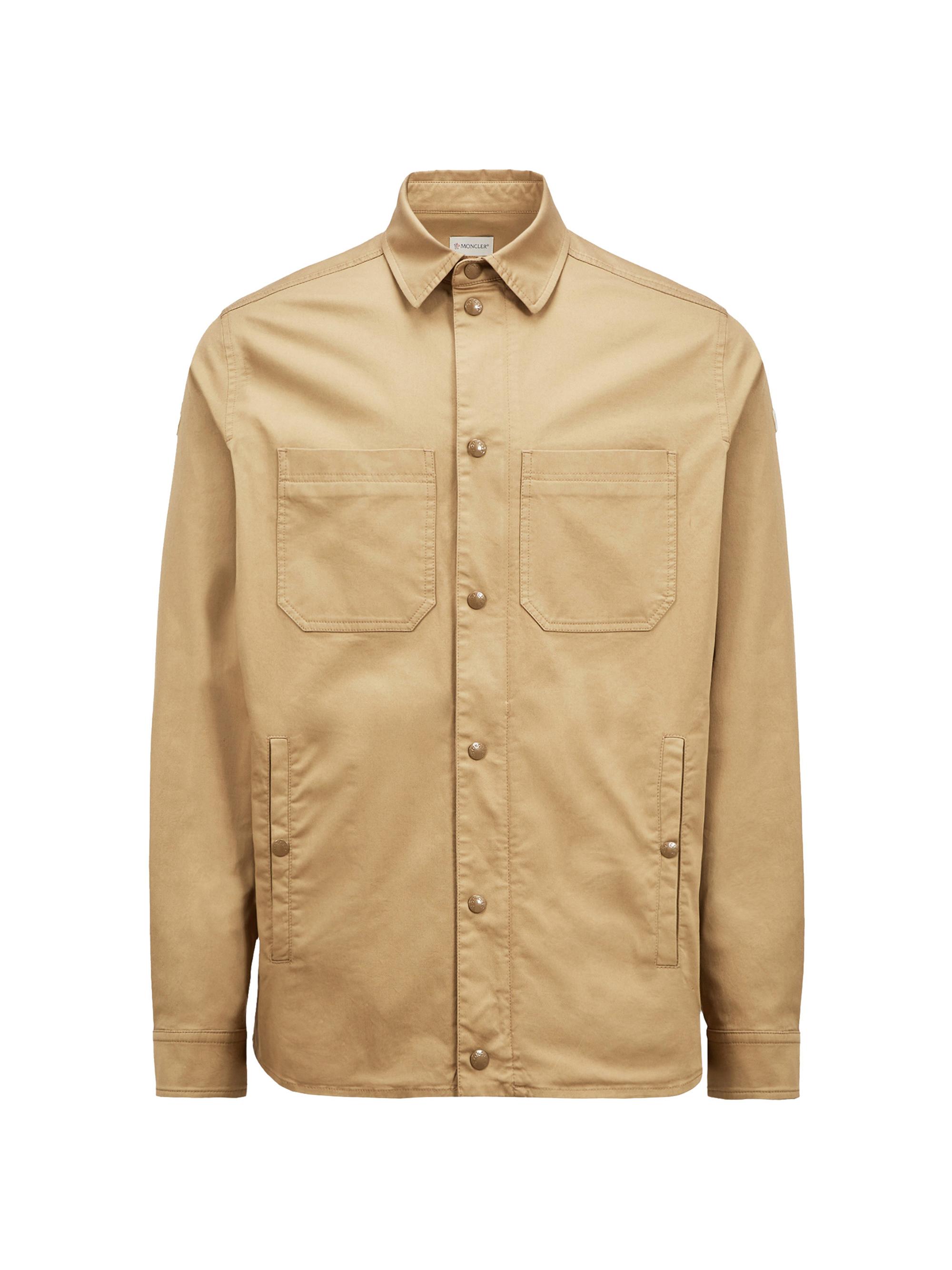 Moncler Men's Shacket in Cotton - Beige