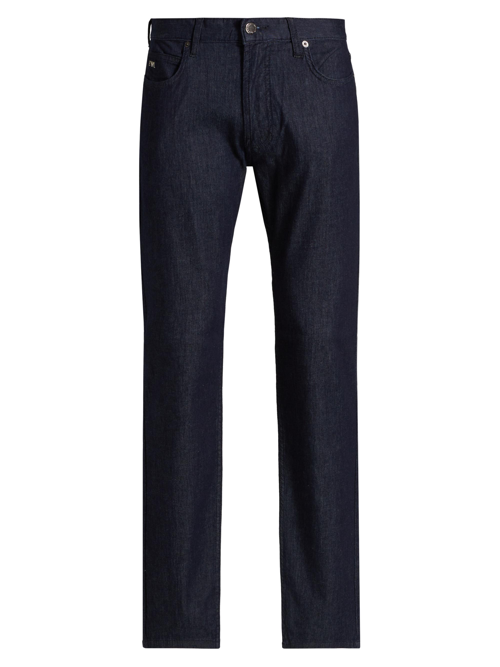 Emporio Armani Men's Stretch Cotton Jeans - Blue Denim