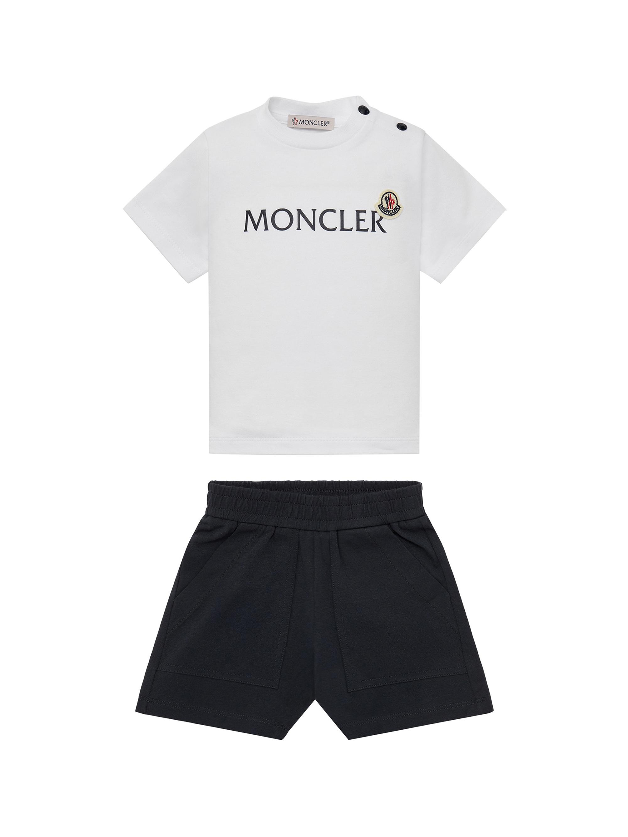 Moncler Baby Boy's & Little Boy's Newborn's Set in Stretch Cotton - Optical White
