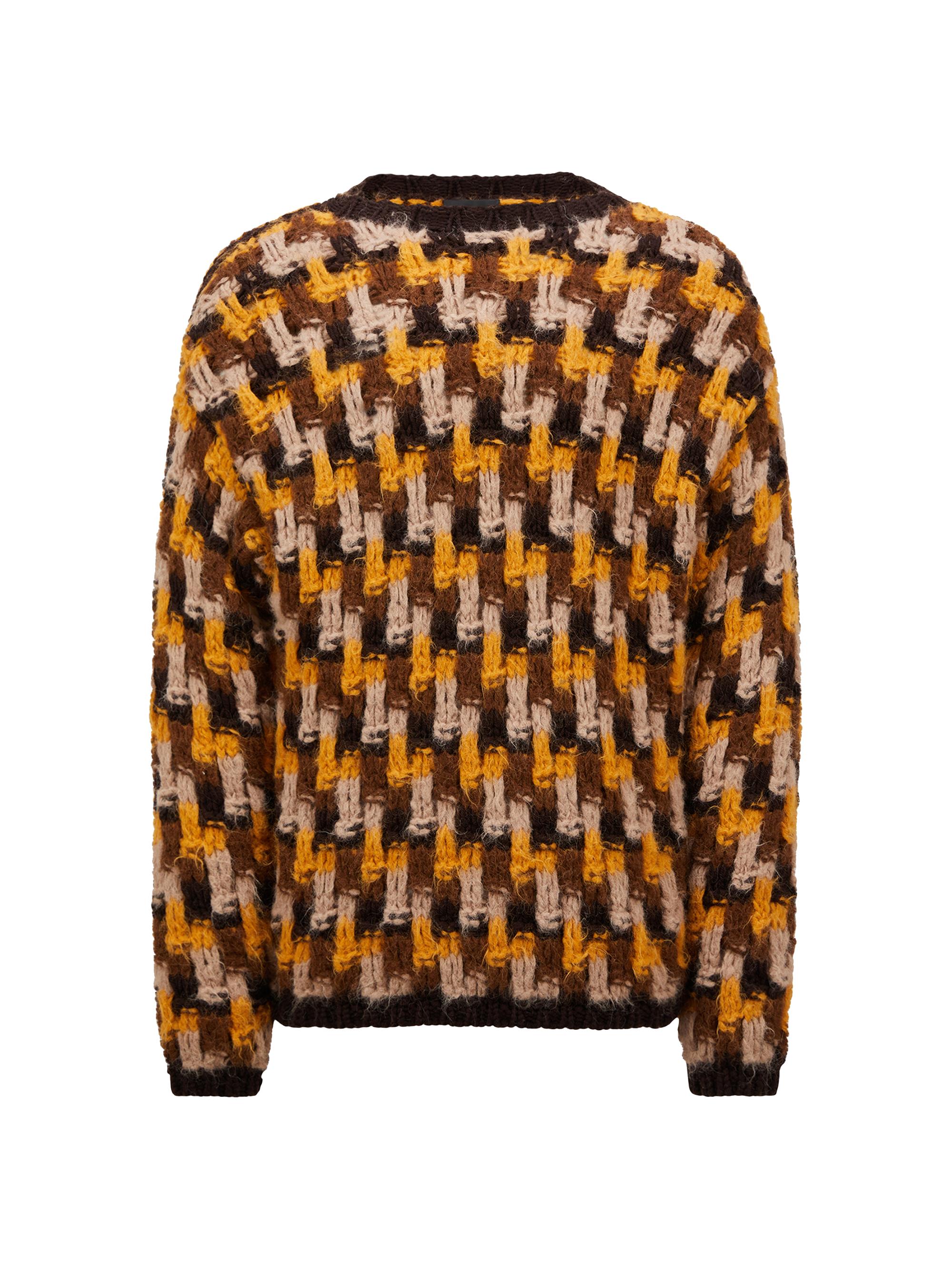Moncler Grenoble Men's Wool & Alpaca Knit Sweater - Yellow Light Brown