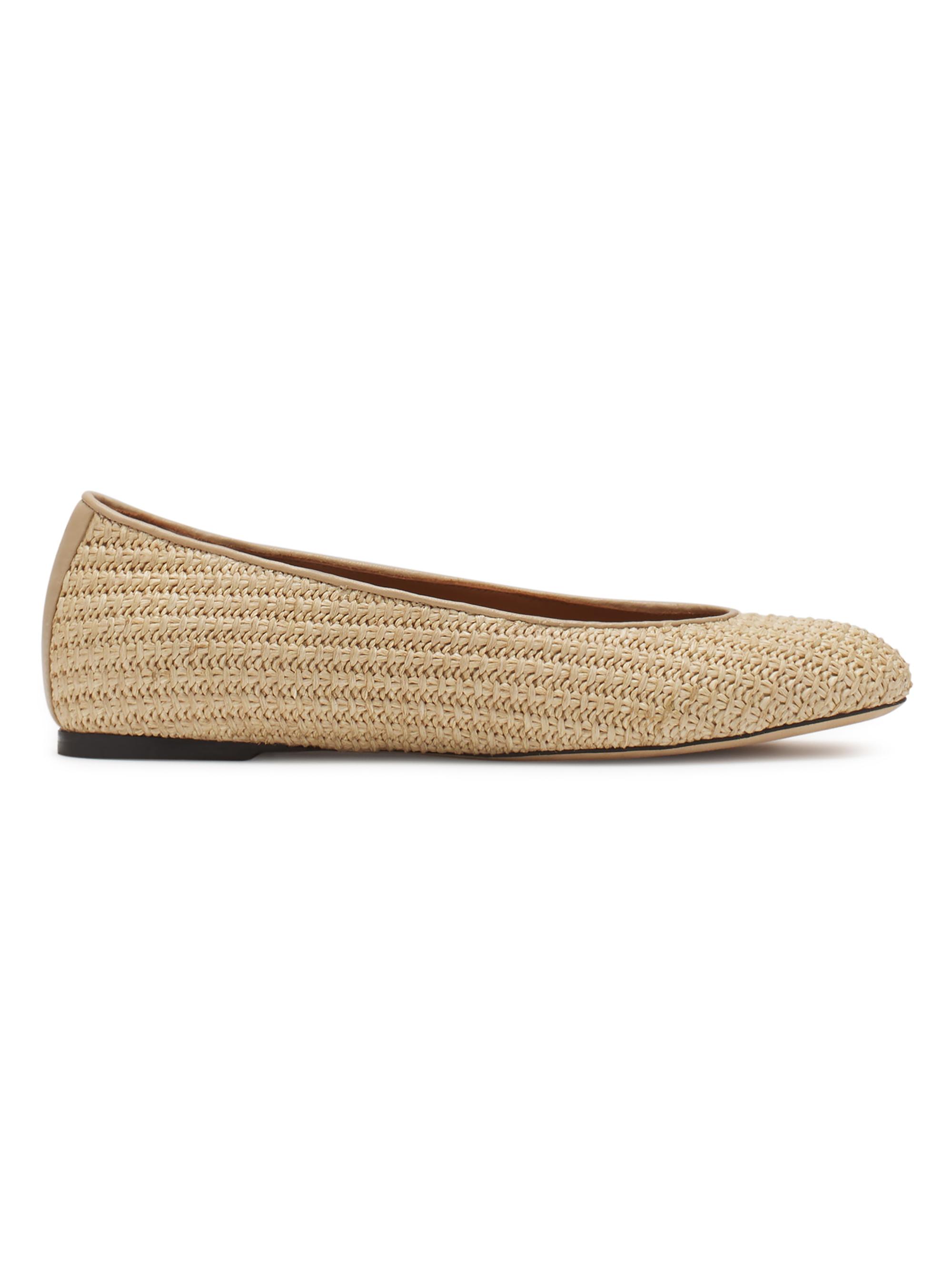 Lanvin Women's Raffia Ballerinas - Natural