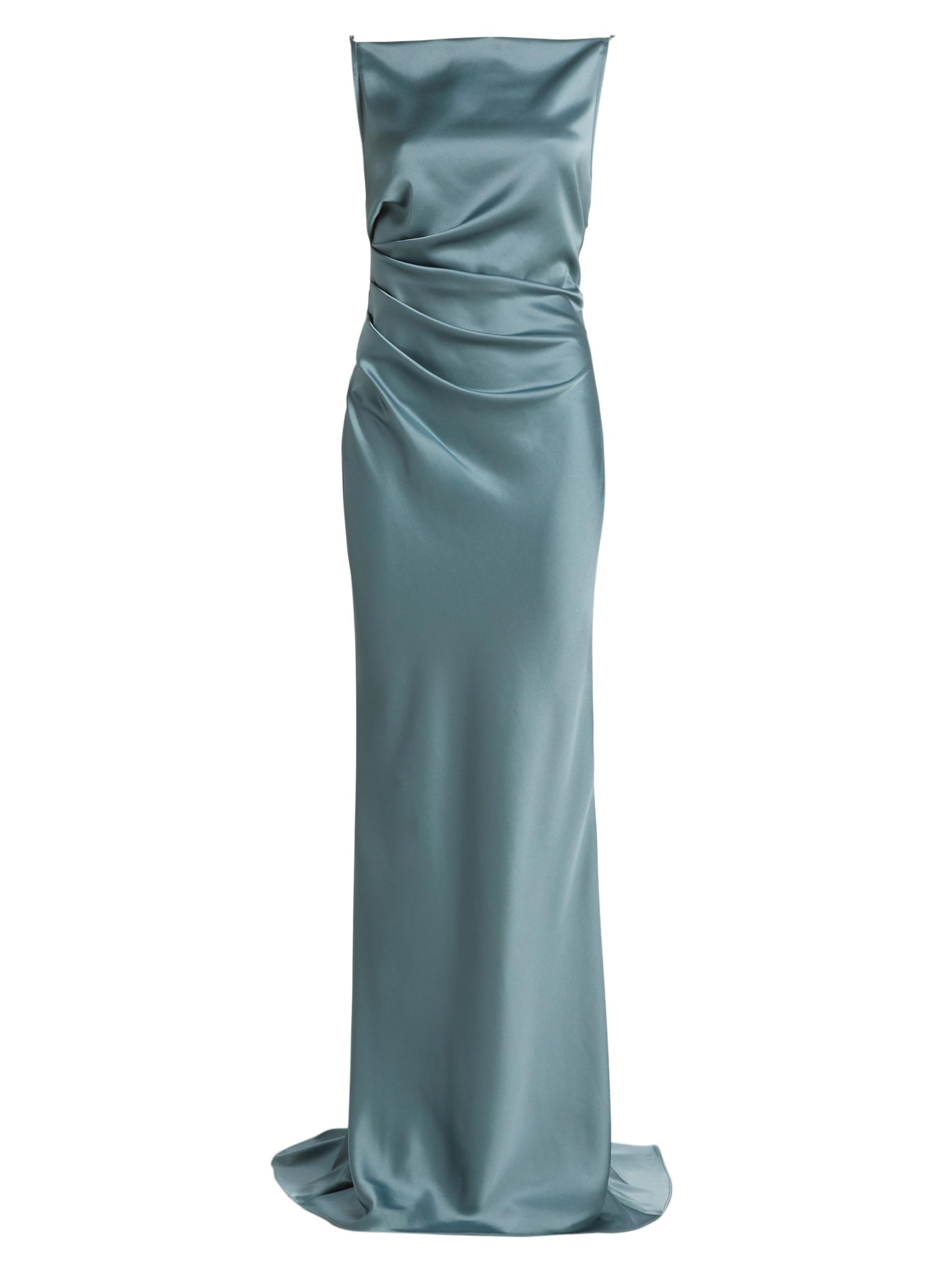 Amsale Women's Draped Satin Gown - Twilight