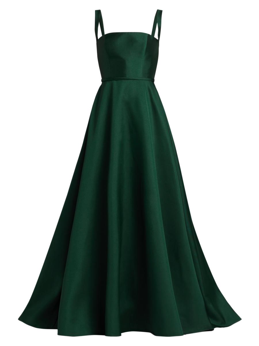 Amsale Square Neck Mikado Gown | Saks Fifth Avenue