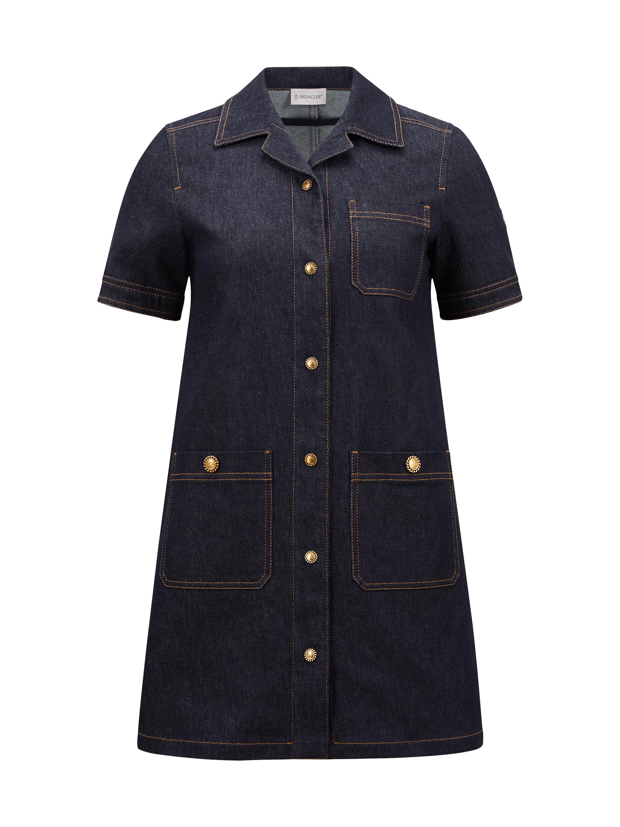 Moncler Women's Dress in Denim - Denim Blue