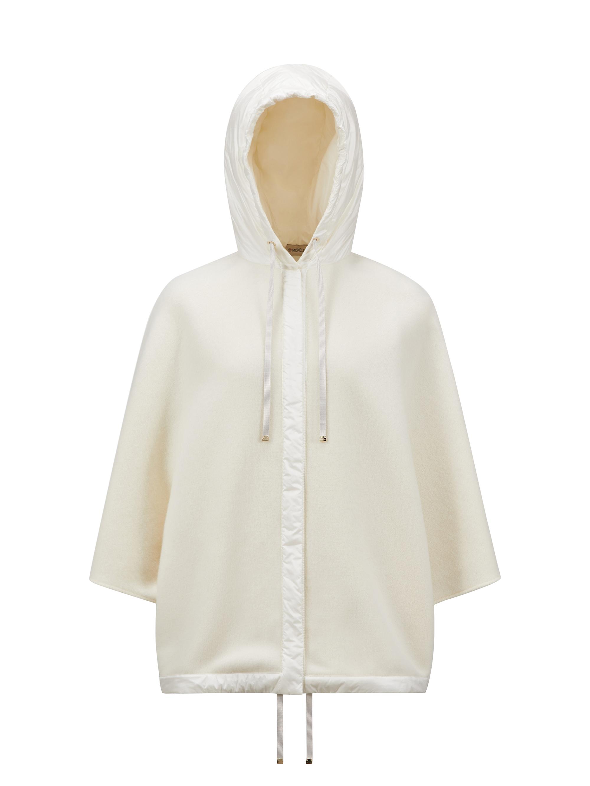 Moncler Women's Hooded Cape - White