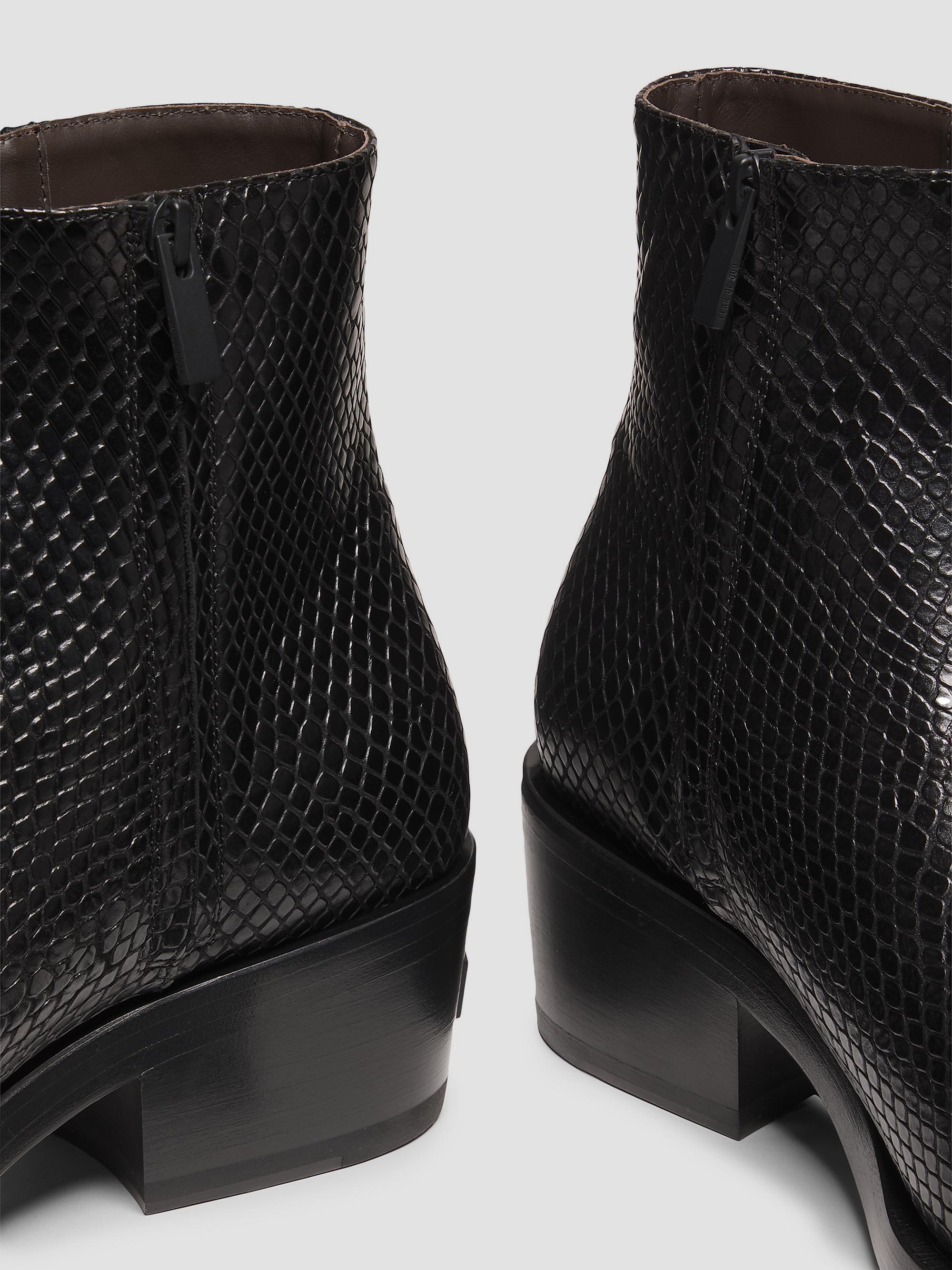 Fear of God Santa Fe Snakeskin-Embossed Leather Ankle Boots | Saks
