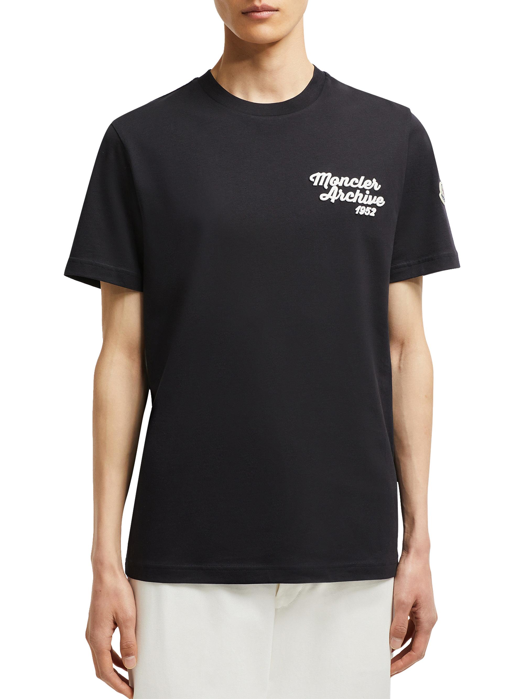 Moncler Crewneck T-Shirt in Cotton | Saks Fifth Avenue