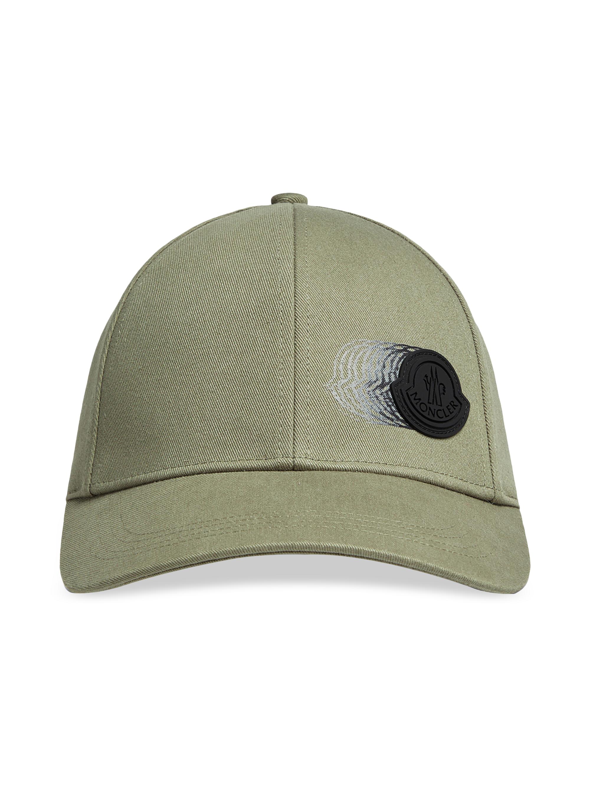 Moncler Men's Baseball Cap in Gabardine - Sage Green