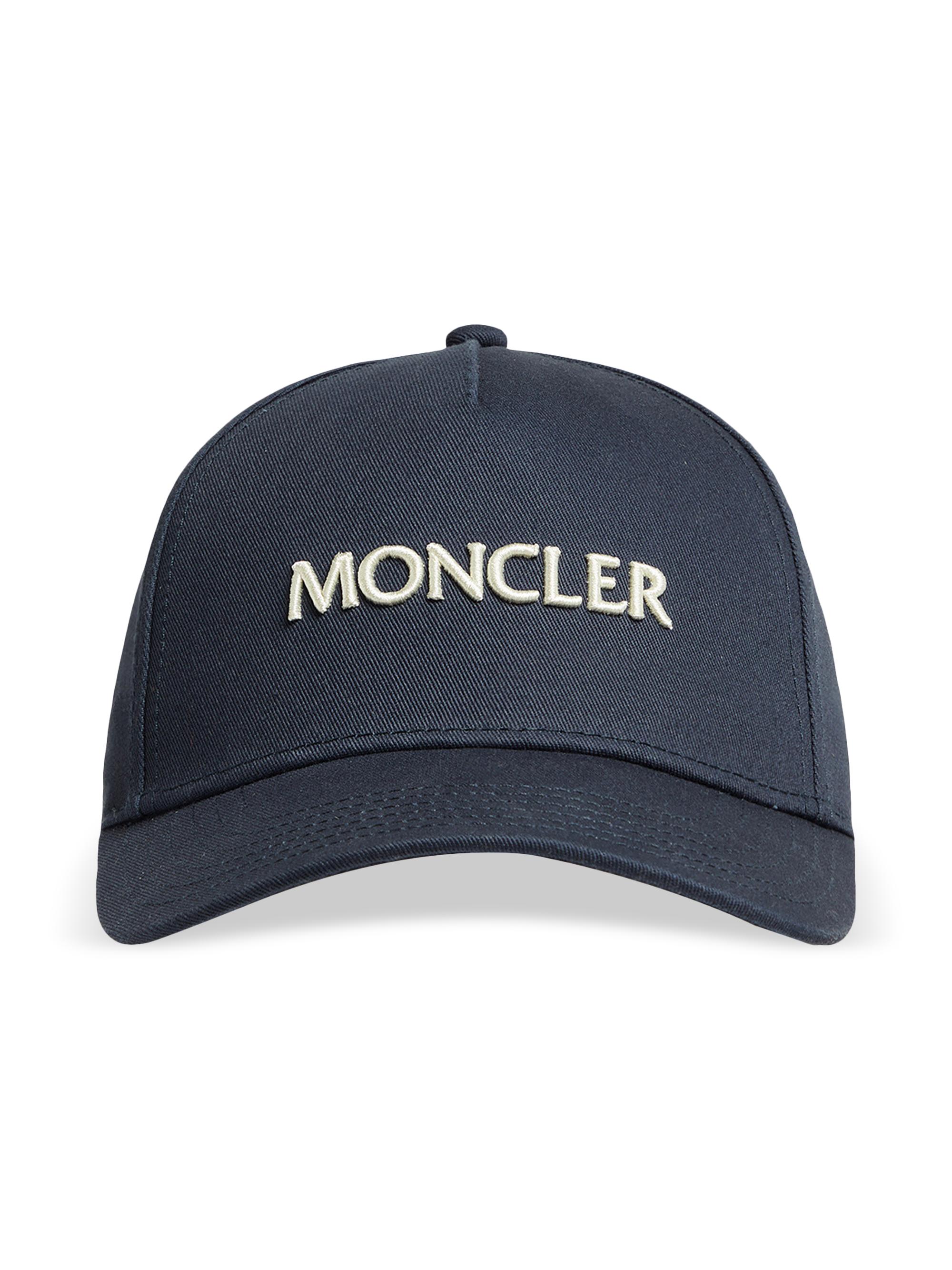 Moncler Men's Baseball Cap in Gabardine - Navy Blue