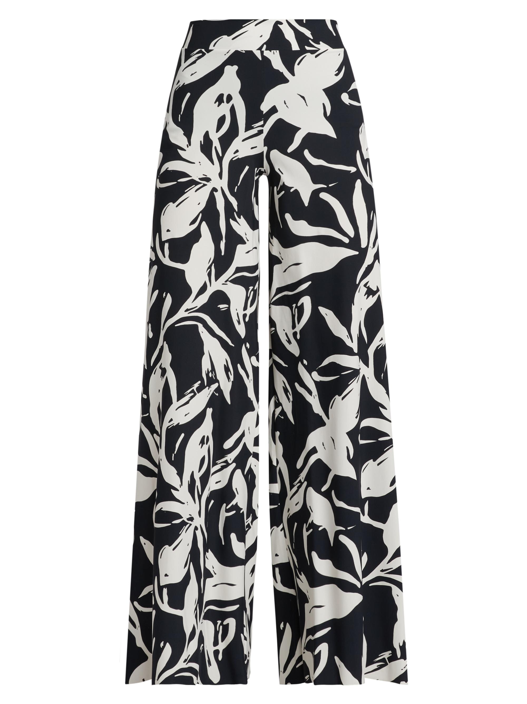Chiara Boni La Petite Robe Women's Skyla Printed Jersey Wide-Leg Pants - Bianca