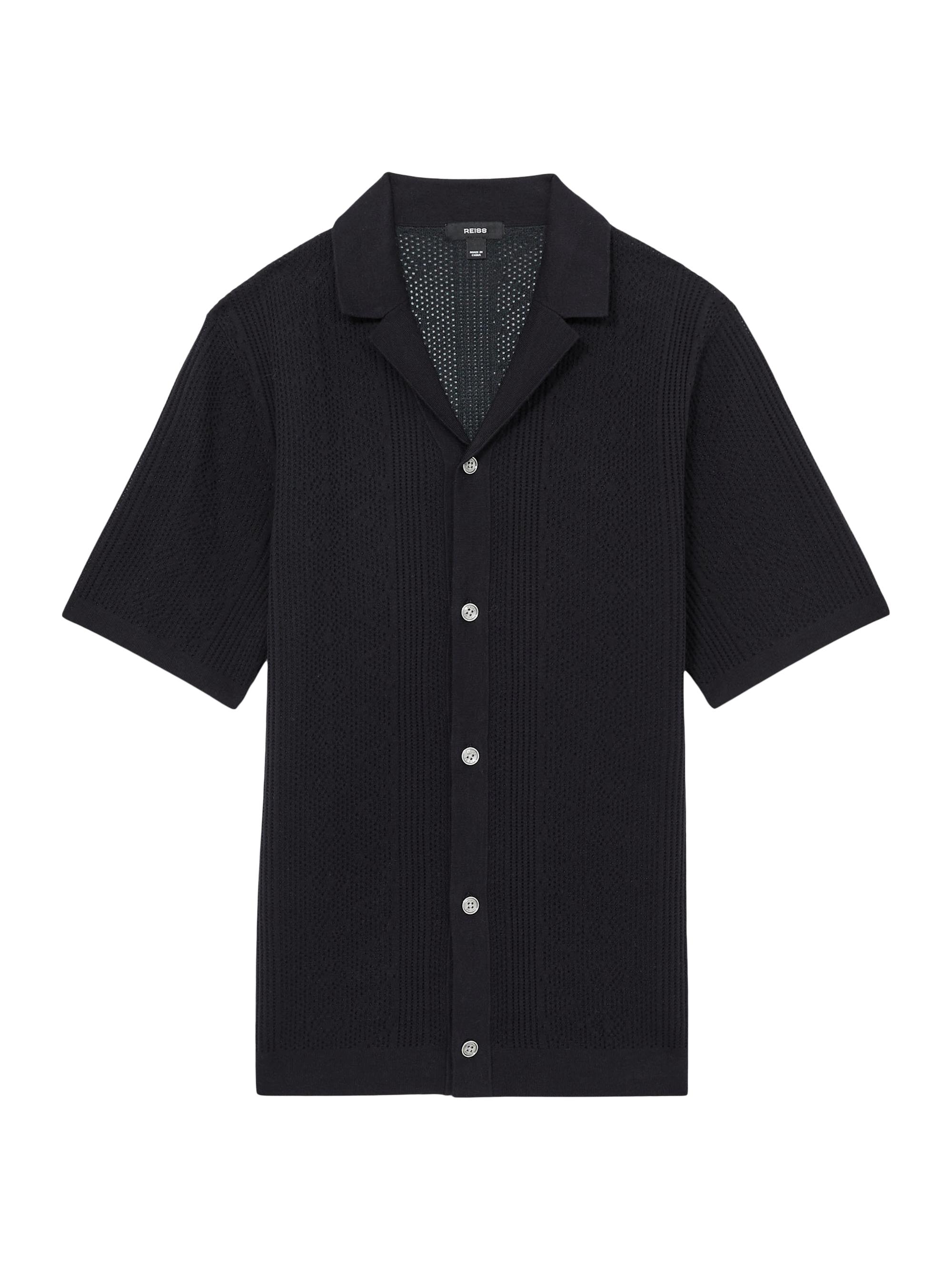 Reiss Men's Kipling Camp Shirt - Navy