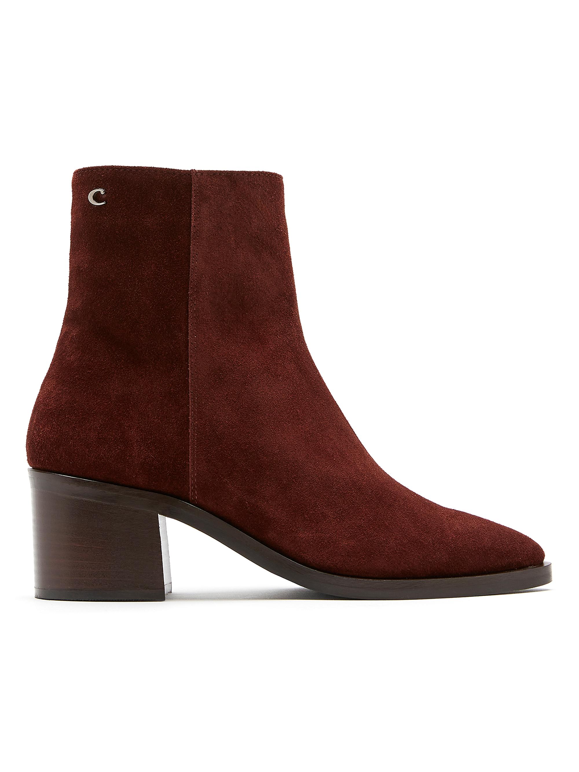 JASON SUEDE BOOTIE La Canadiene Joanie Waterproof Burgundy Suede Bootie main image 2