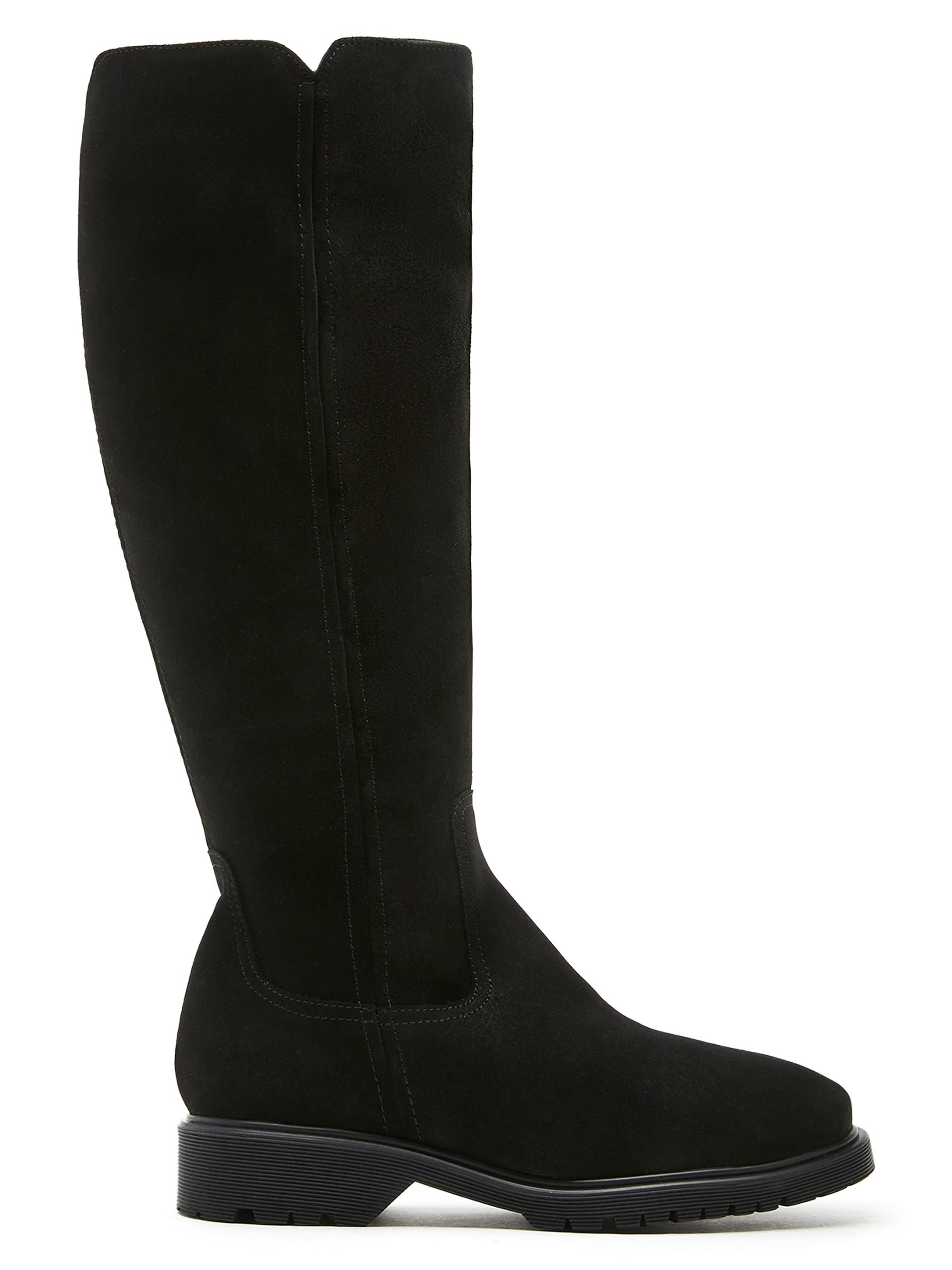 La Canadienne Women's Harry 40MM Shearling-Lined Suede Boots - Black Suede