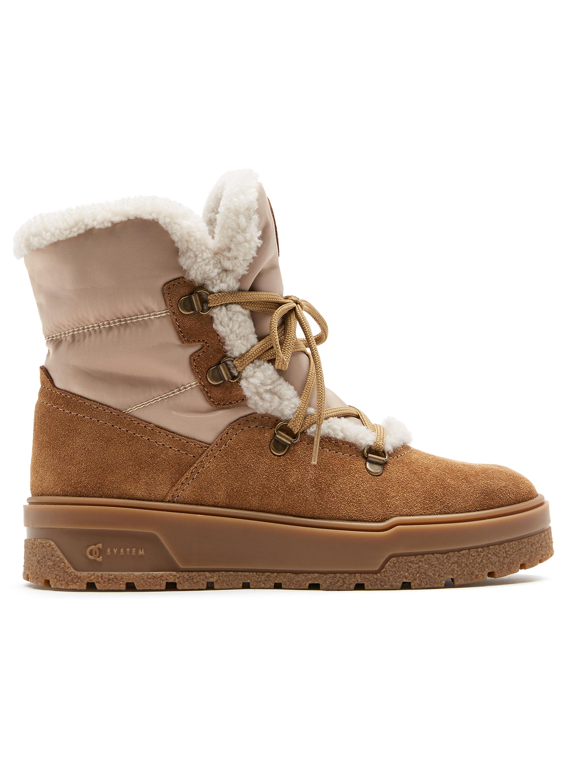 La Canadienne Erika Shearling-Suede Boots | Saks Fifth Avenue
