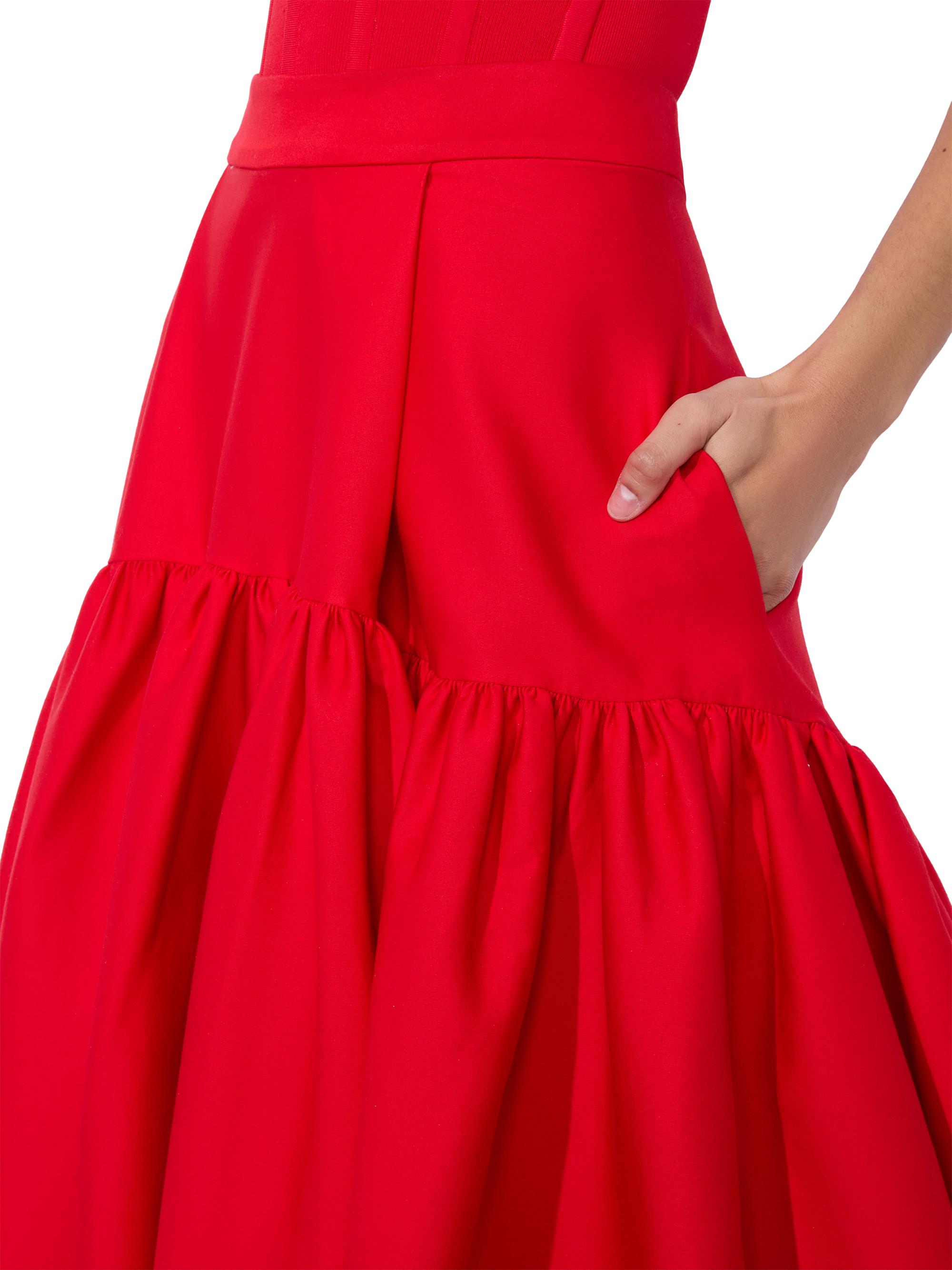 Alice + Olivia Diana Drop Waist Midi-Skirt | Saks Fifth Avenue