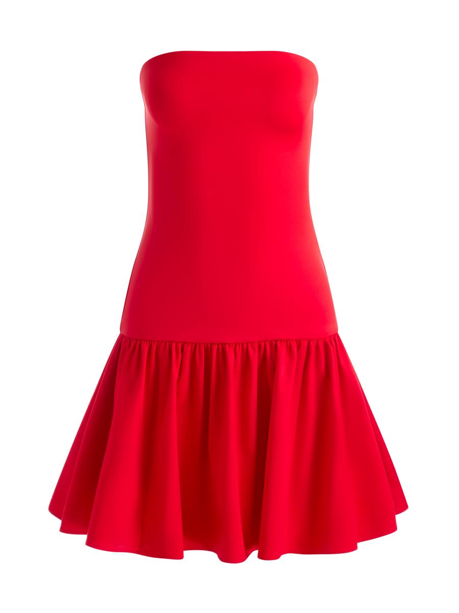 Alice + Olivia Oriana Straplesss Drop Waist Minidress | Saks