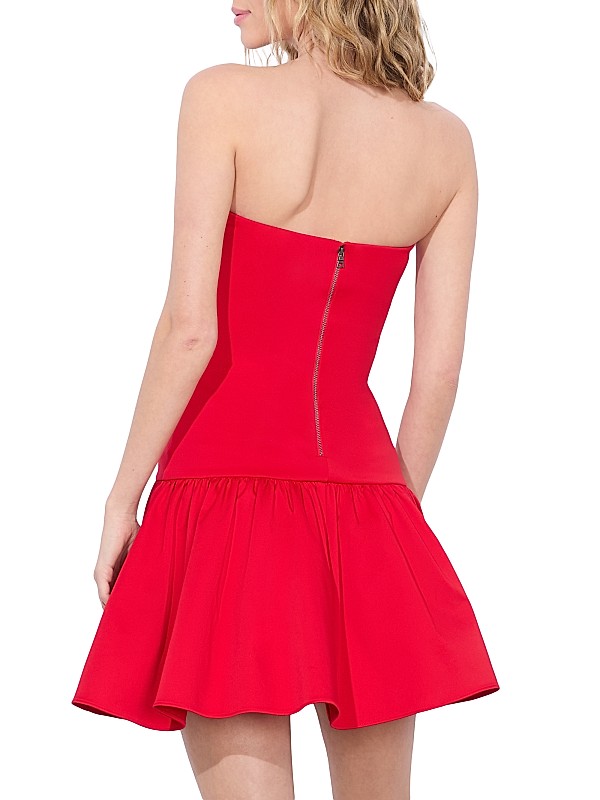 Shop Alice + Olivia Oriana Straplesss Drop Waist Minidress Shop Alice + Olivia Oriana Straplesss Drop Waist Minidress