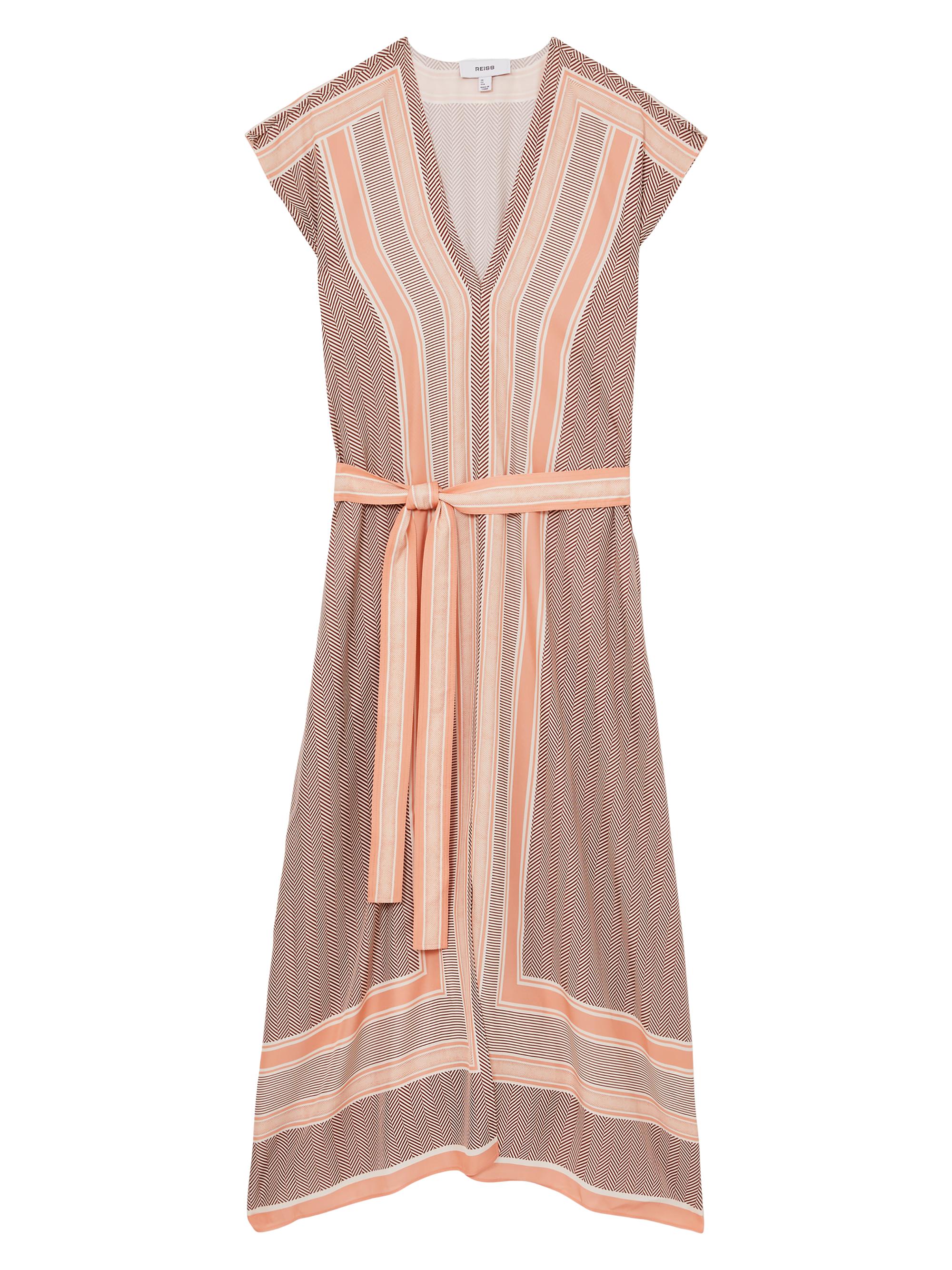 Reiss Gina Scarf-Print Midi-Dress | Saks Fifth Avenue