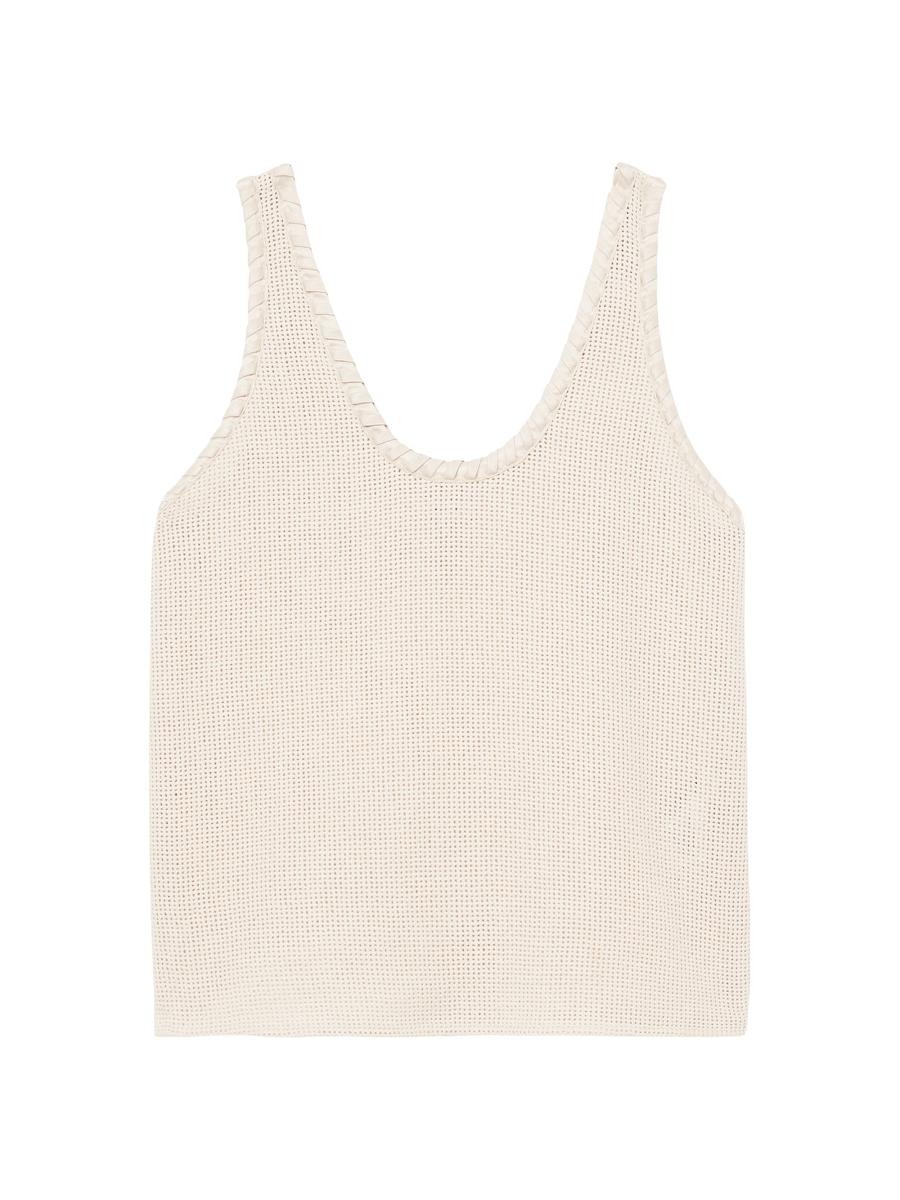 【海外限定】REISSベスト☆Cally Crochet Halterneck 100% Cotto Buy Reiss White Cally Cotton Crochet Halterneck Vest Top