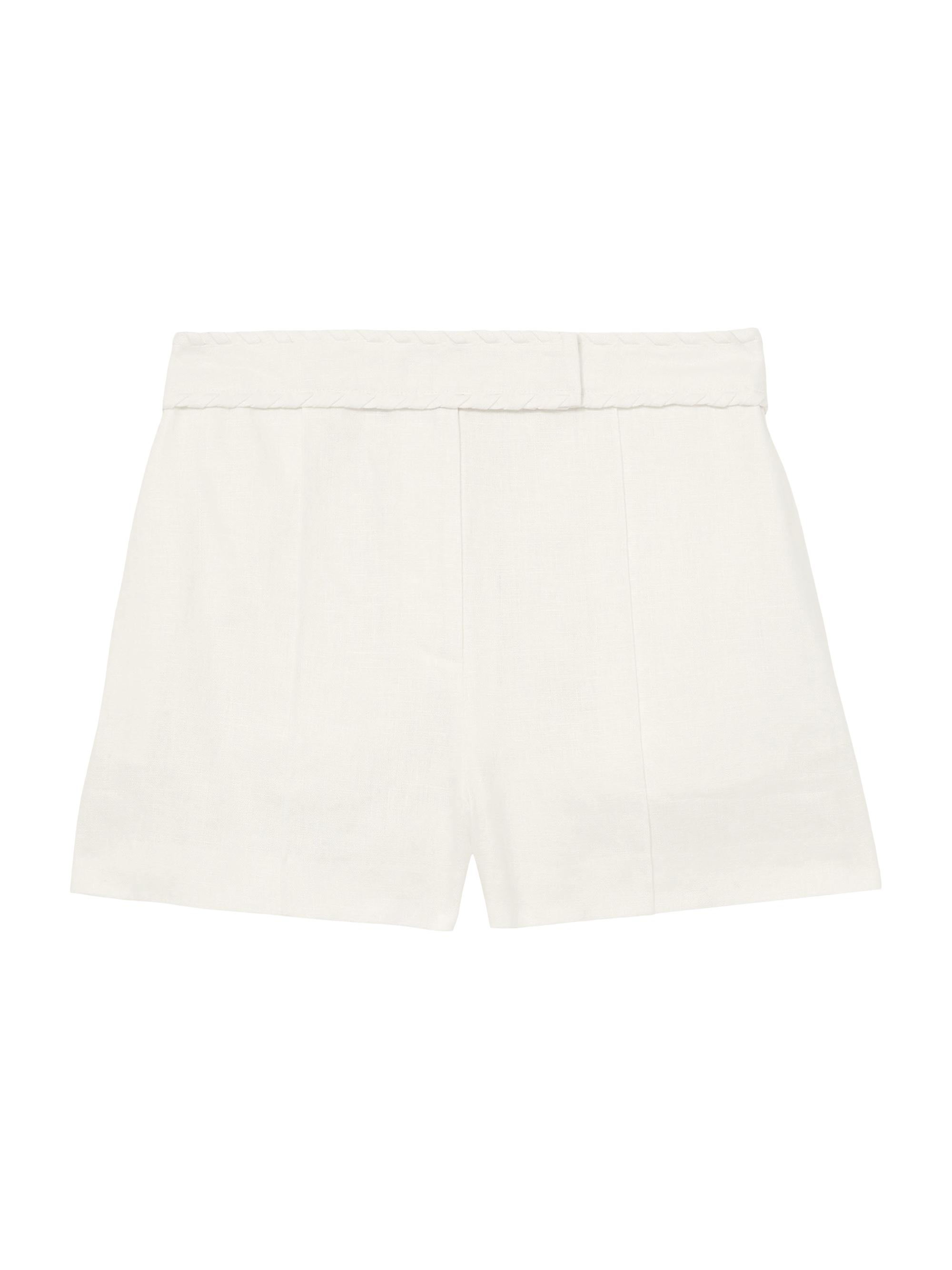 Reiss Women's Fawn Linen Shorts - White