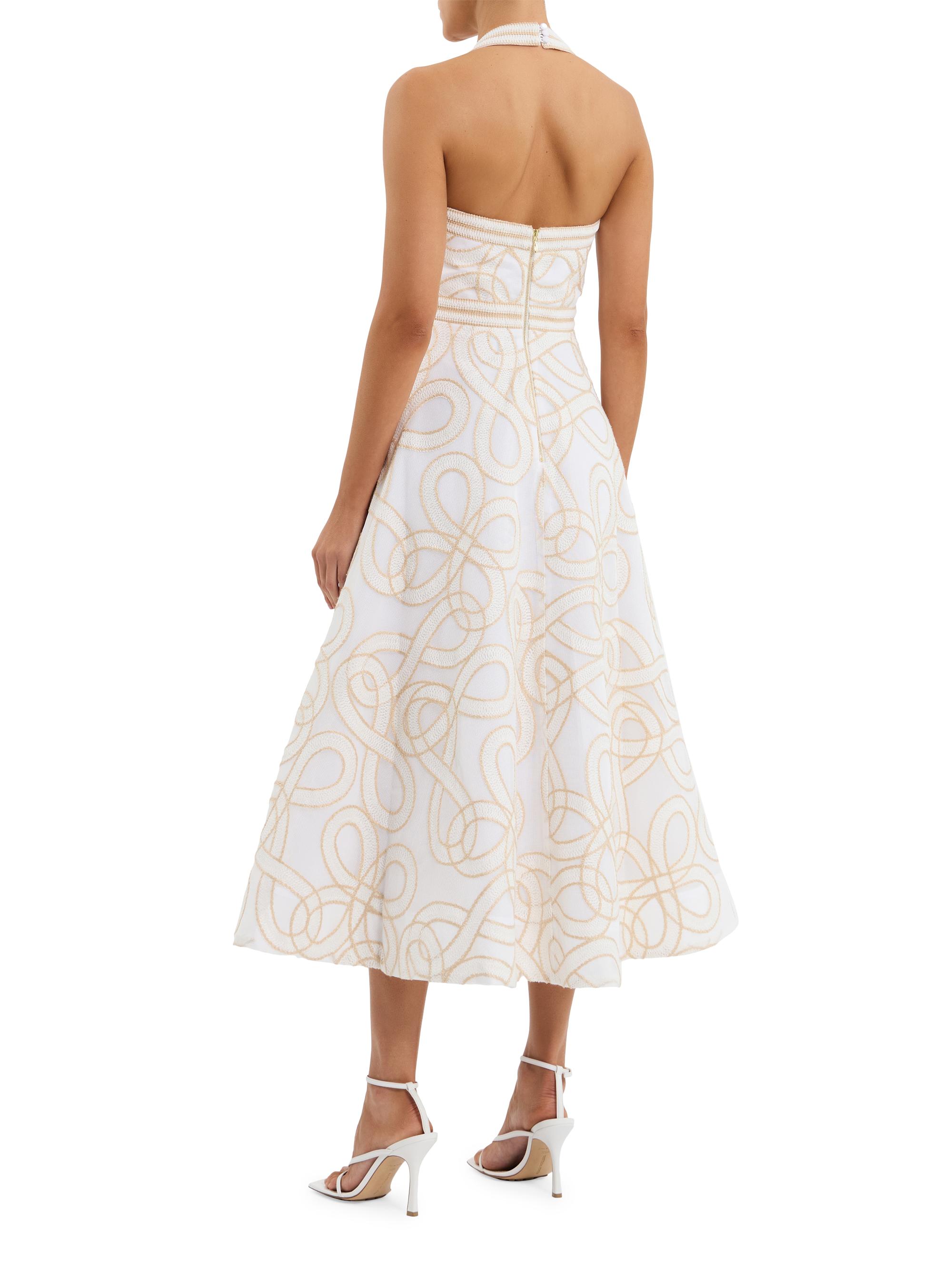 sachin and babi light blue dress Elegant Halter Neck Chinese Embroidered Maxi Dress on Luulla main image 0