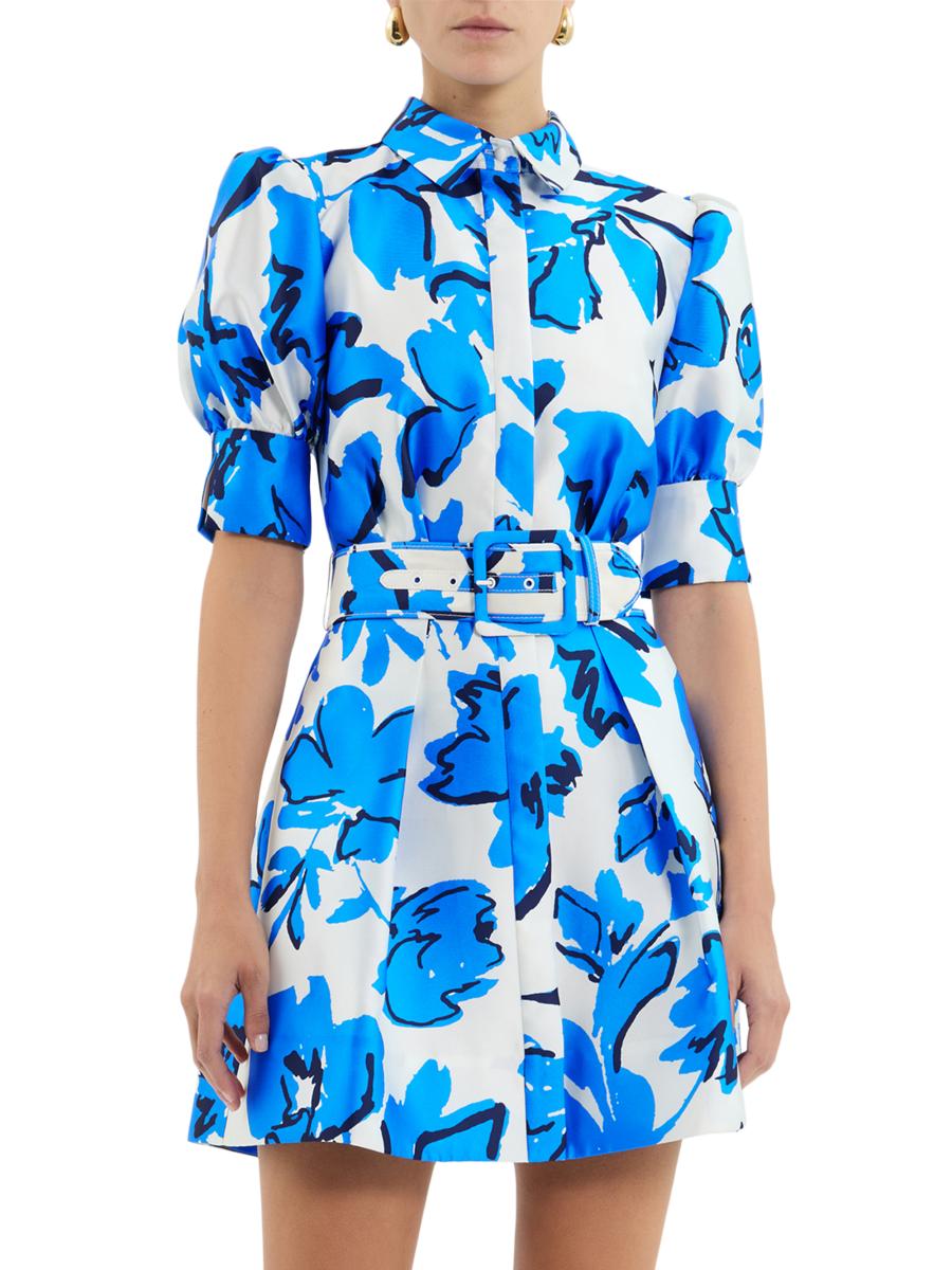 Rebecca Vallance Sapphira Floral Belted Minidress Saks Fifth Avenue