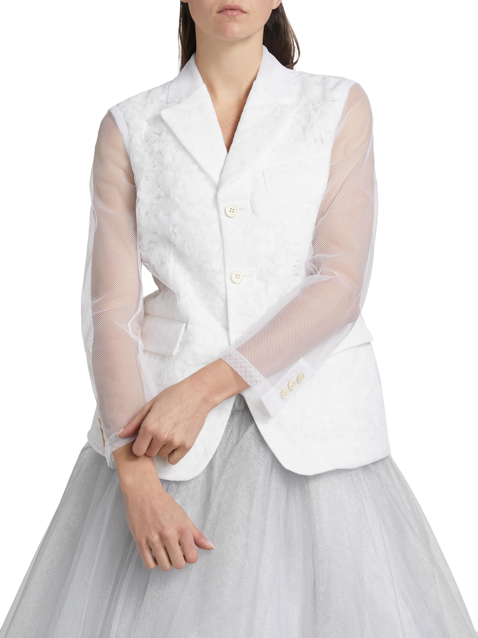 Comme des Garçons Tulle Flower Jacket | Saks Fifth Avenue