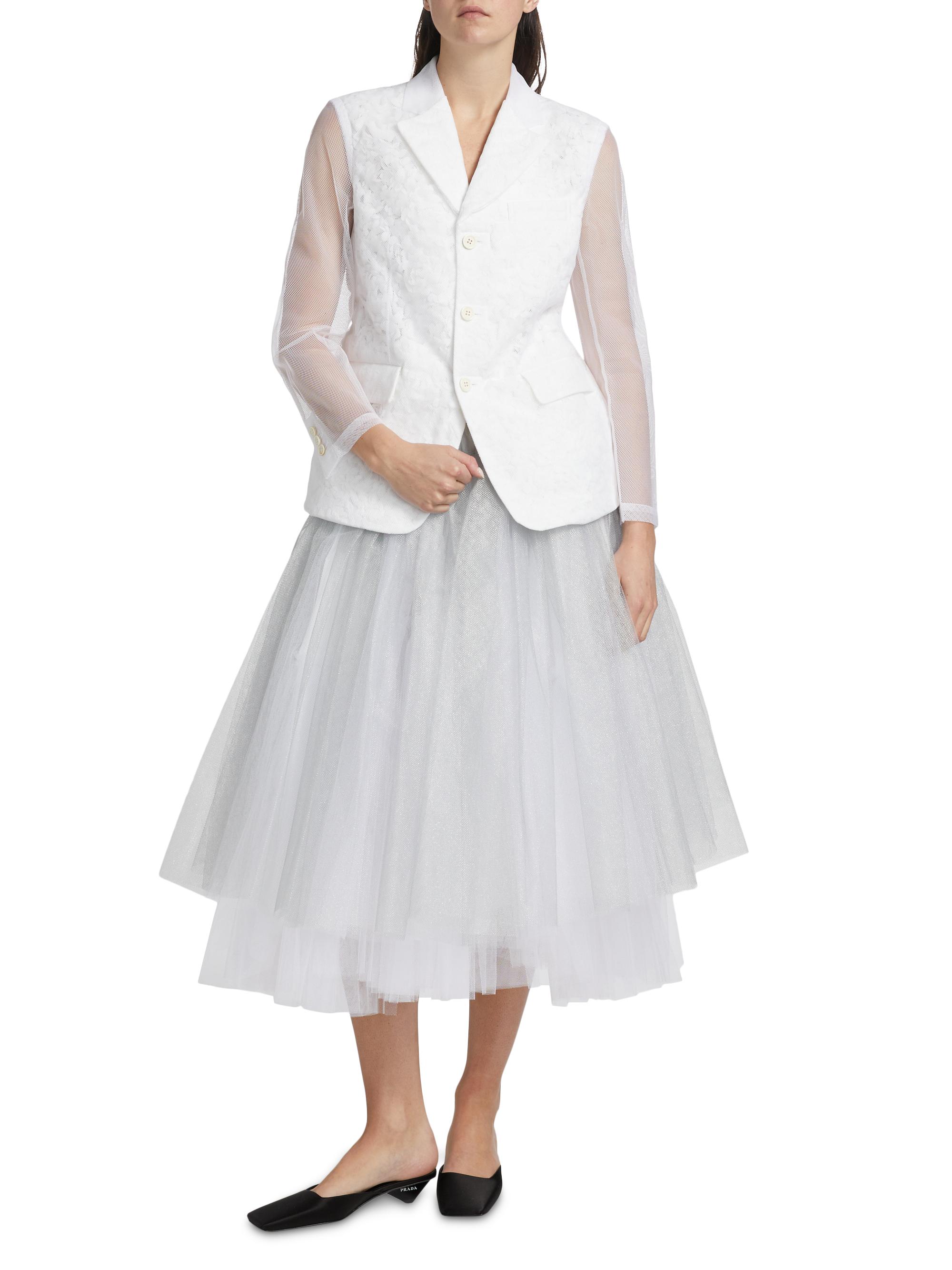 Comme des Garçons Tulle Flower Jacket | Saks Fifth Avenue